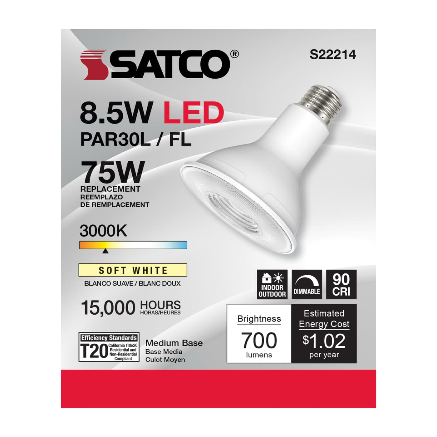 8.5PAR30L/LED/930/FL/120V - S22214