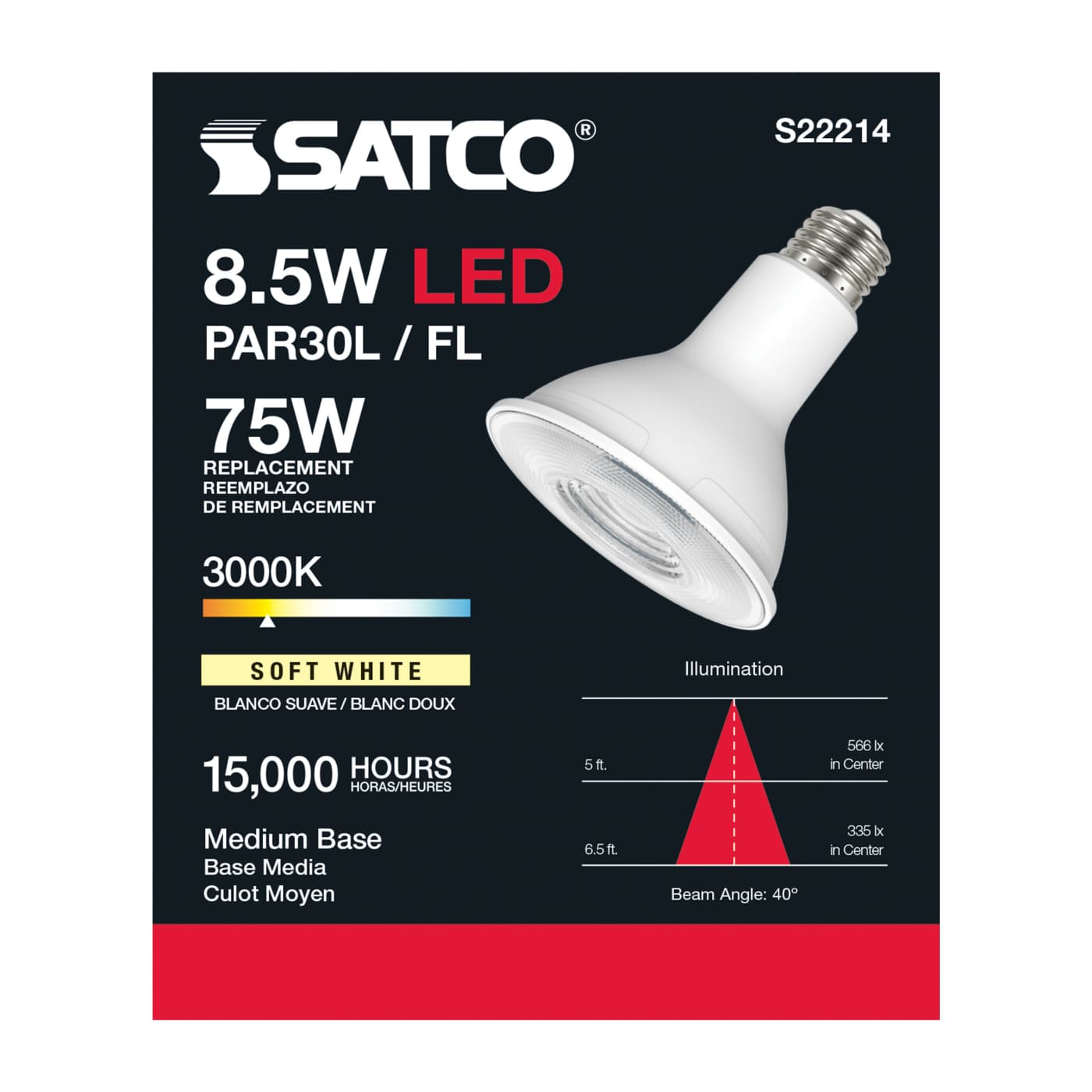 8.5PAR30L/LED/930/FL/120V - S22214