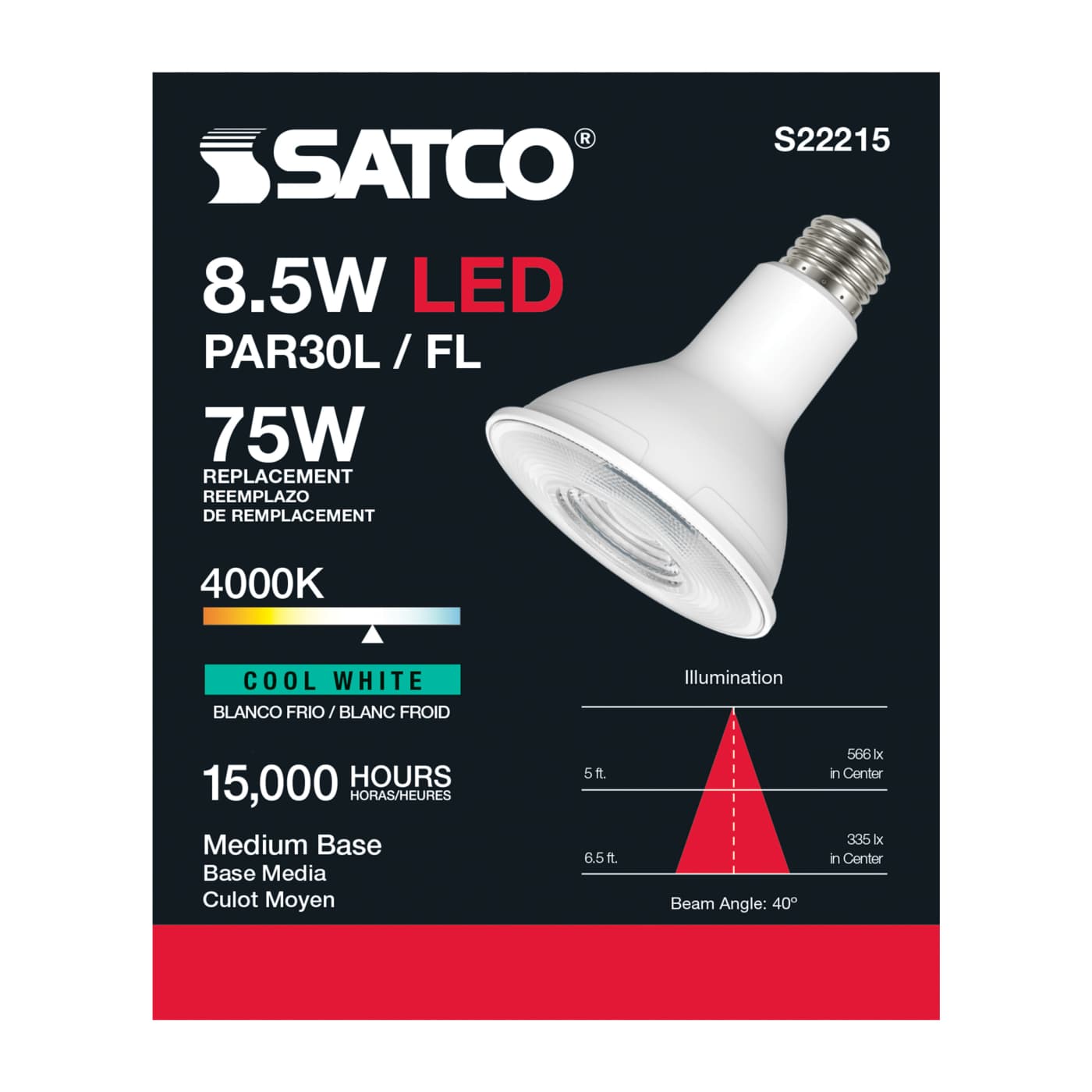 8.5PAR30L/LED/940/FL/120V - S22215