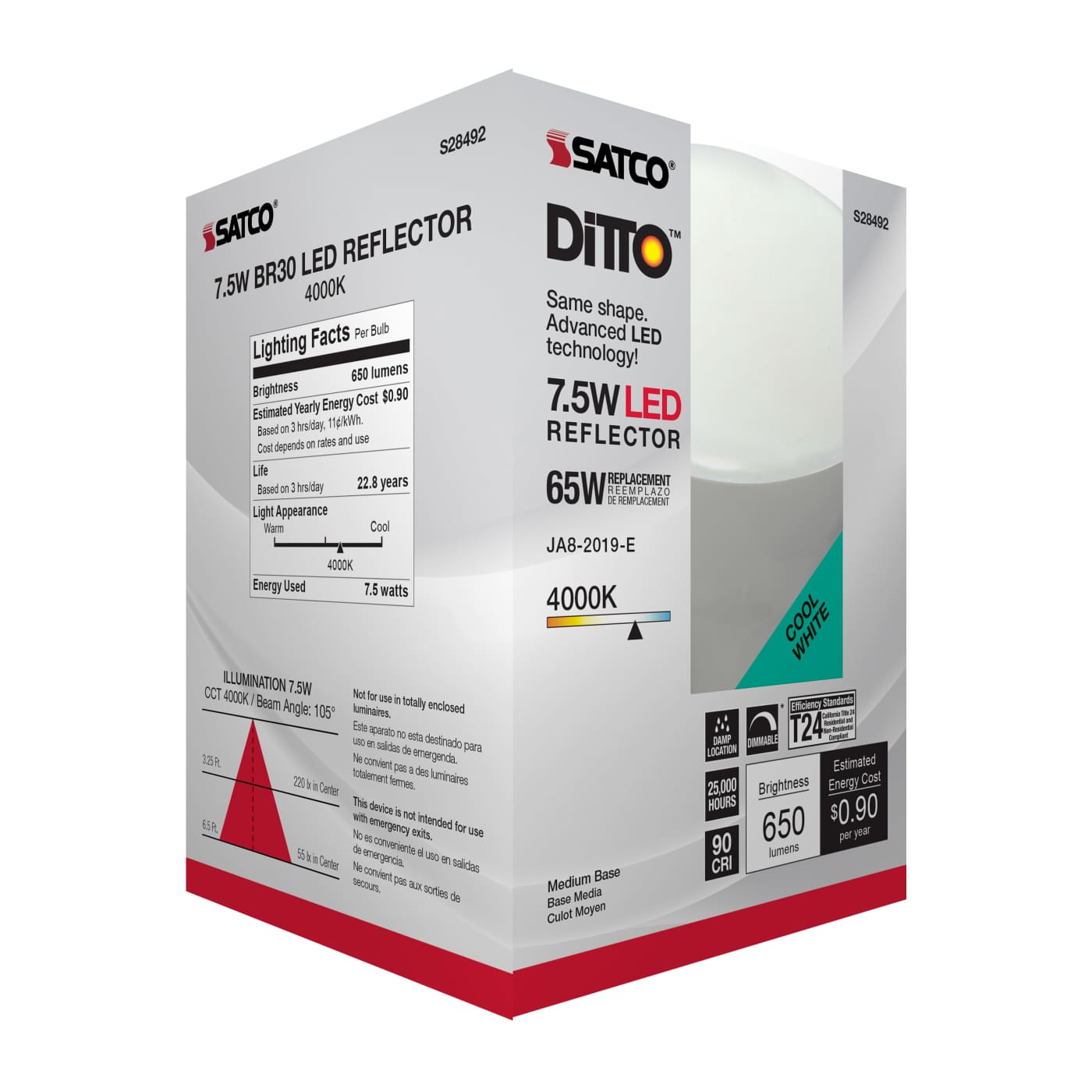 7.5BR30/LED/940/120V - S28492