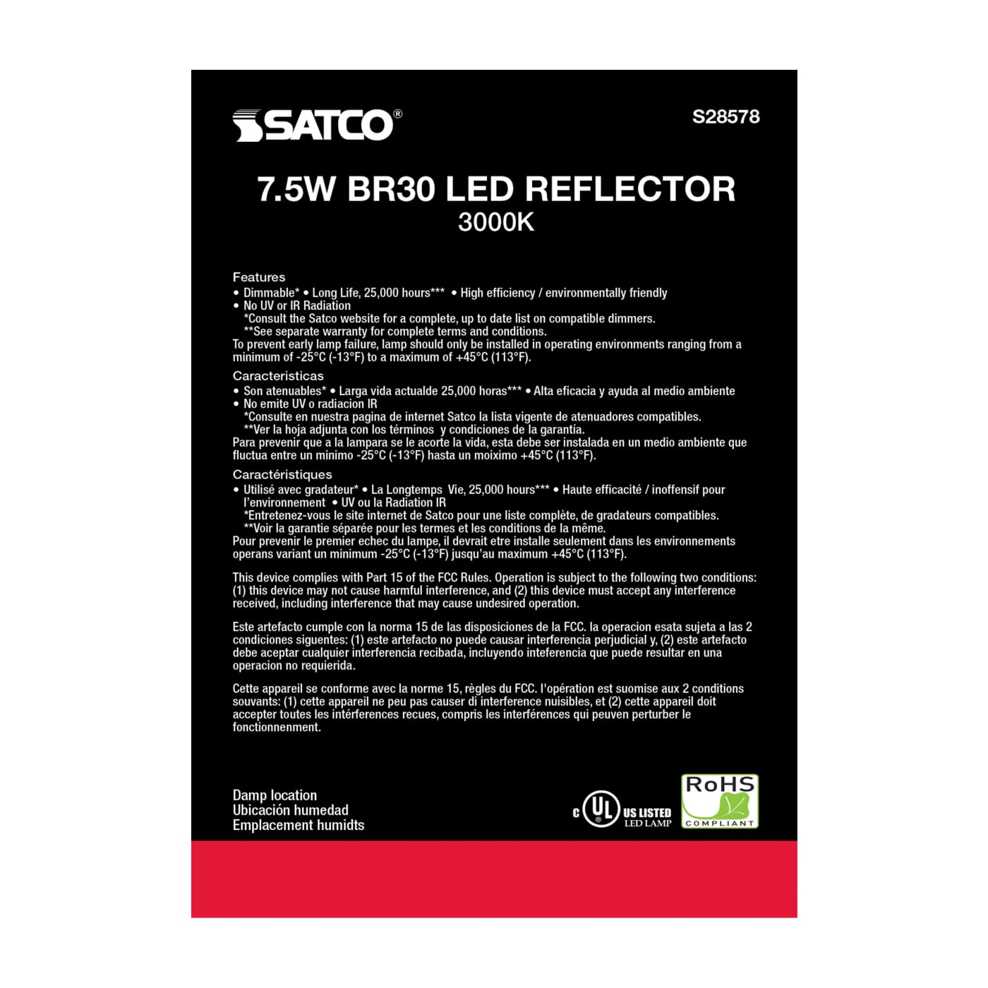 7.5BR30/LED/930/120V - S28578