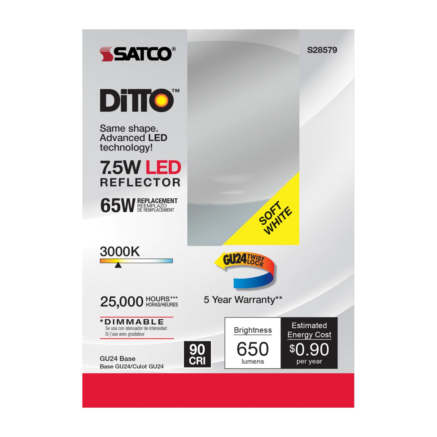 7.5BR30/LED/930/GU24/120V - S28579