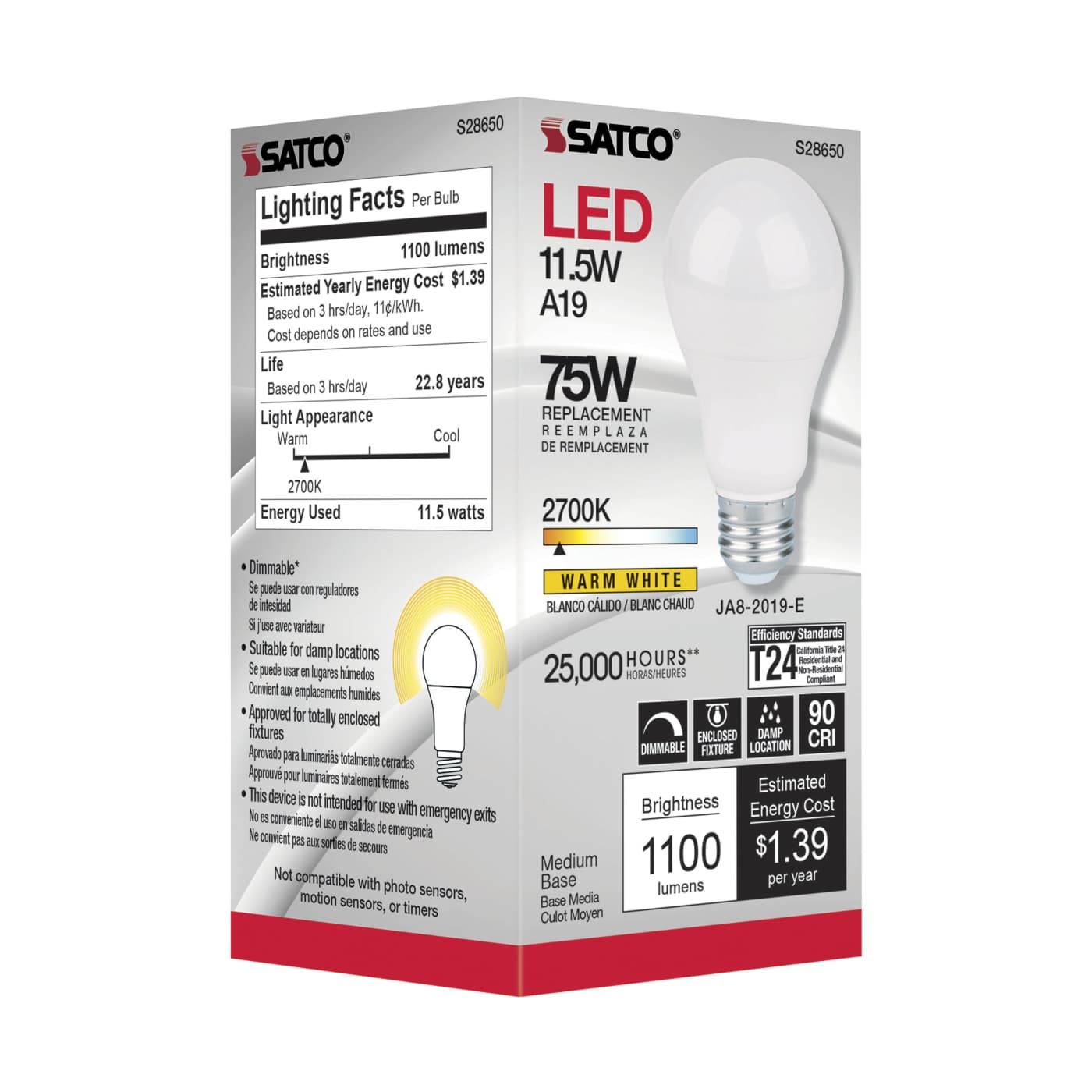 11.5A19LED/927/120V - S28650