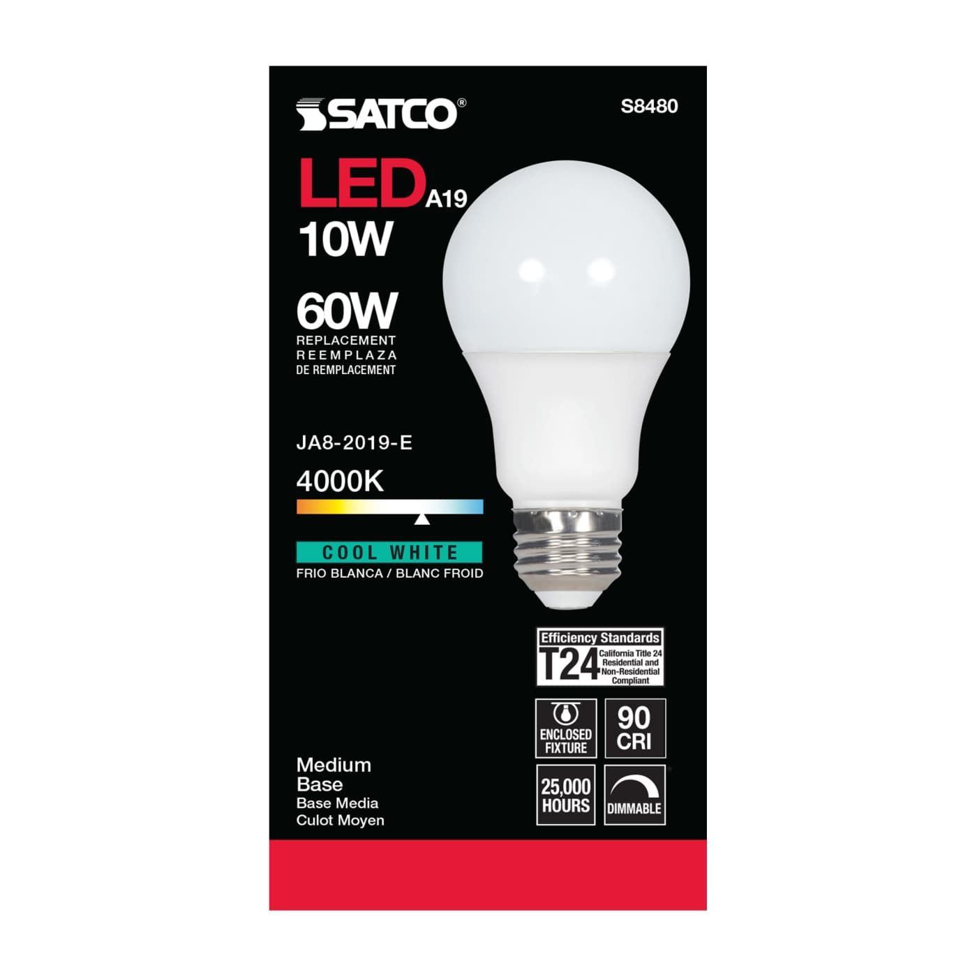 10A19/LED/4K/90CRI - S8480