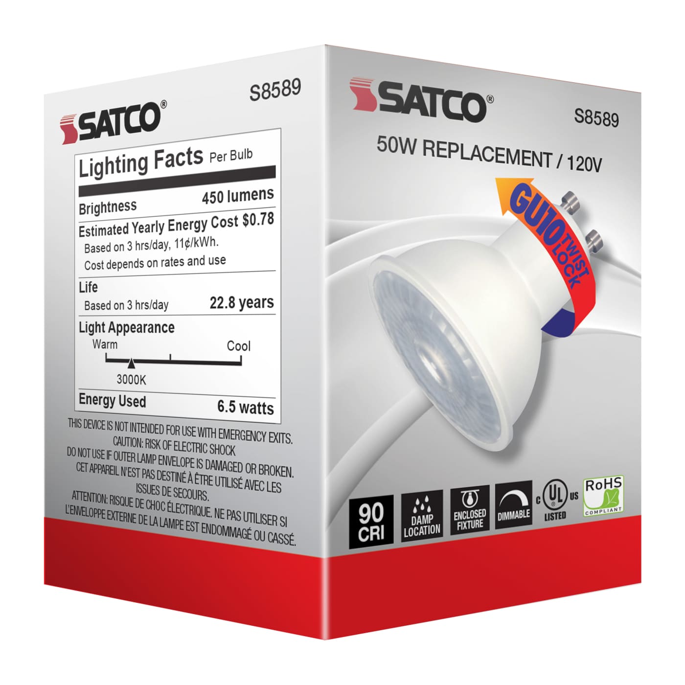 6.5MR16/LED/40'/930/GU10 - S8589