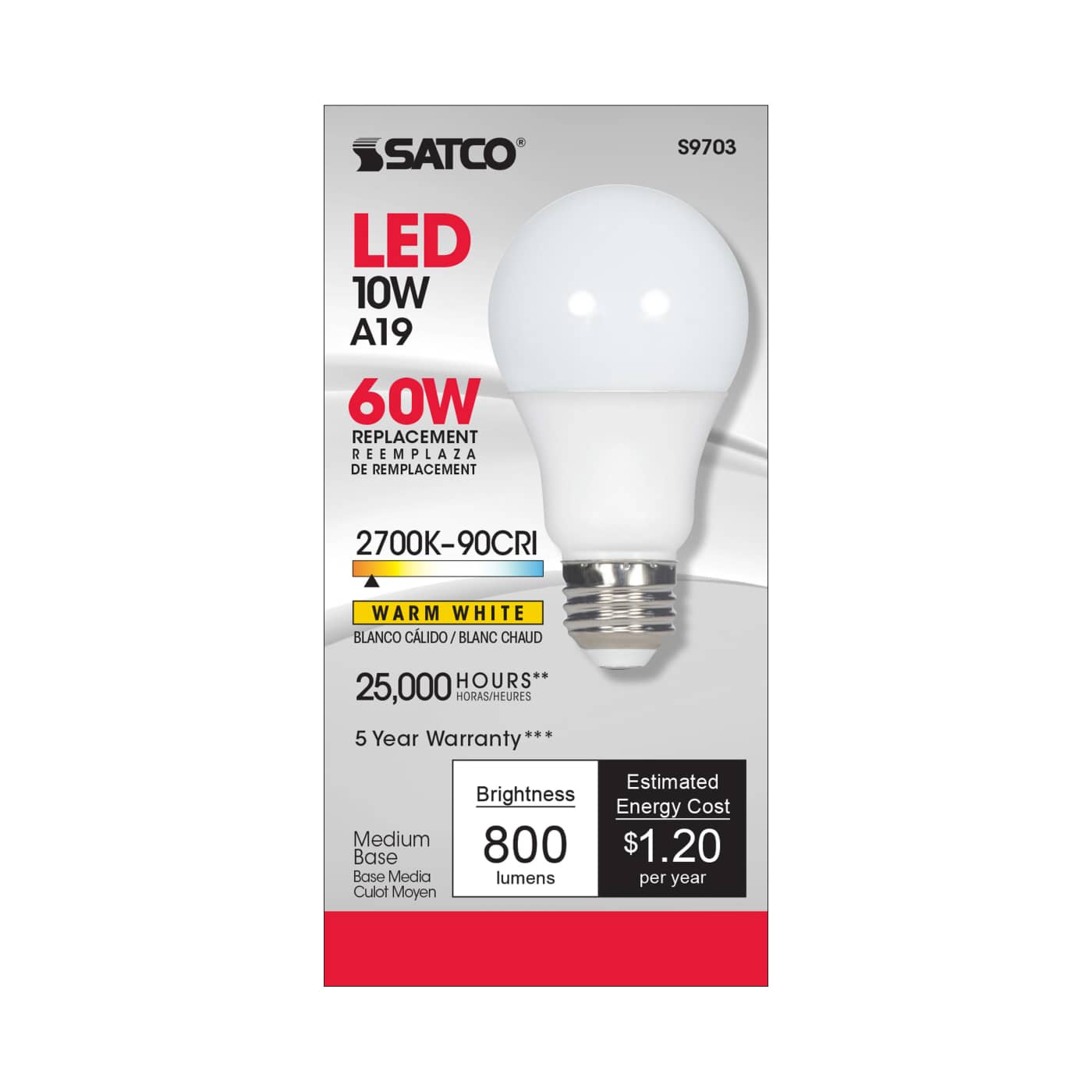 10A19/OMNI/LED/27K/90CRI - S9703