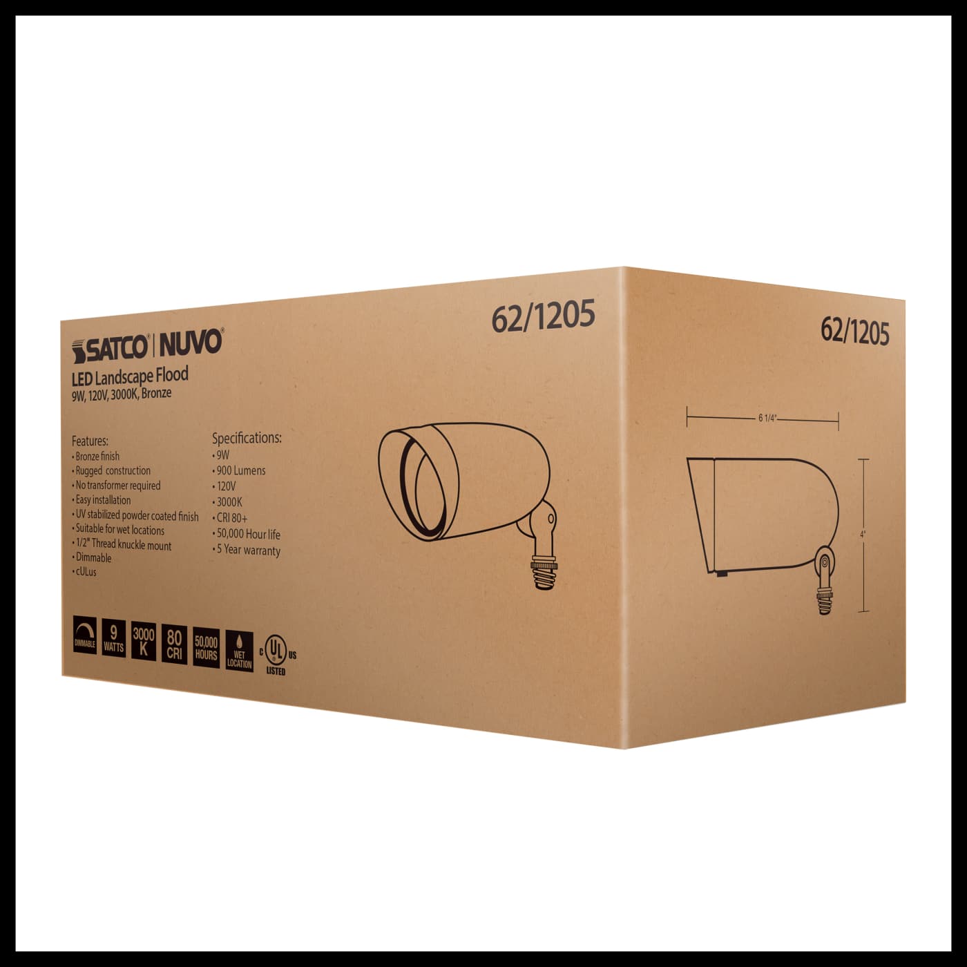 LED 9W LANDSCAPE FLOOD - 62-1205