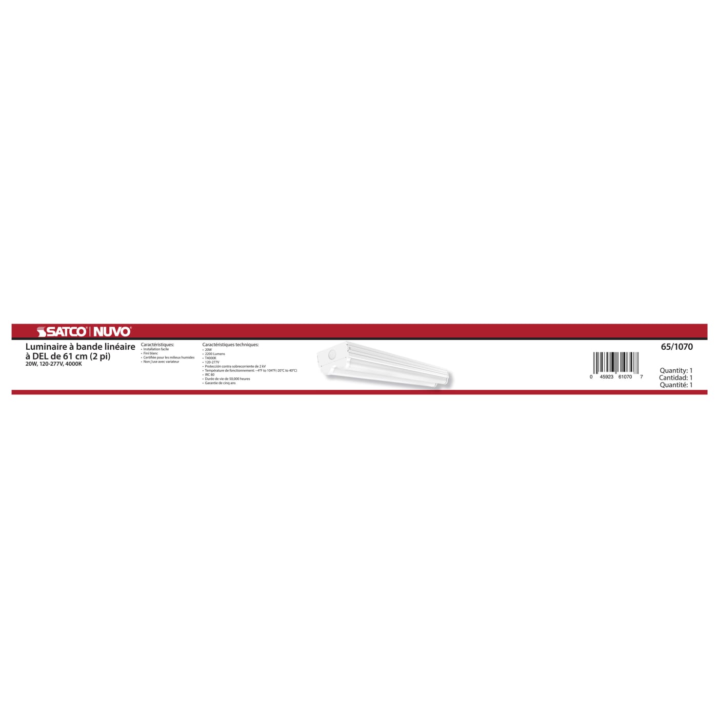 2' LED DOUBLE LIGHT STRIP - 65-1070