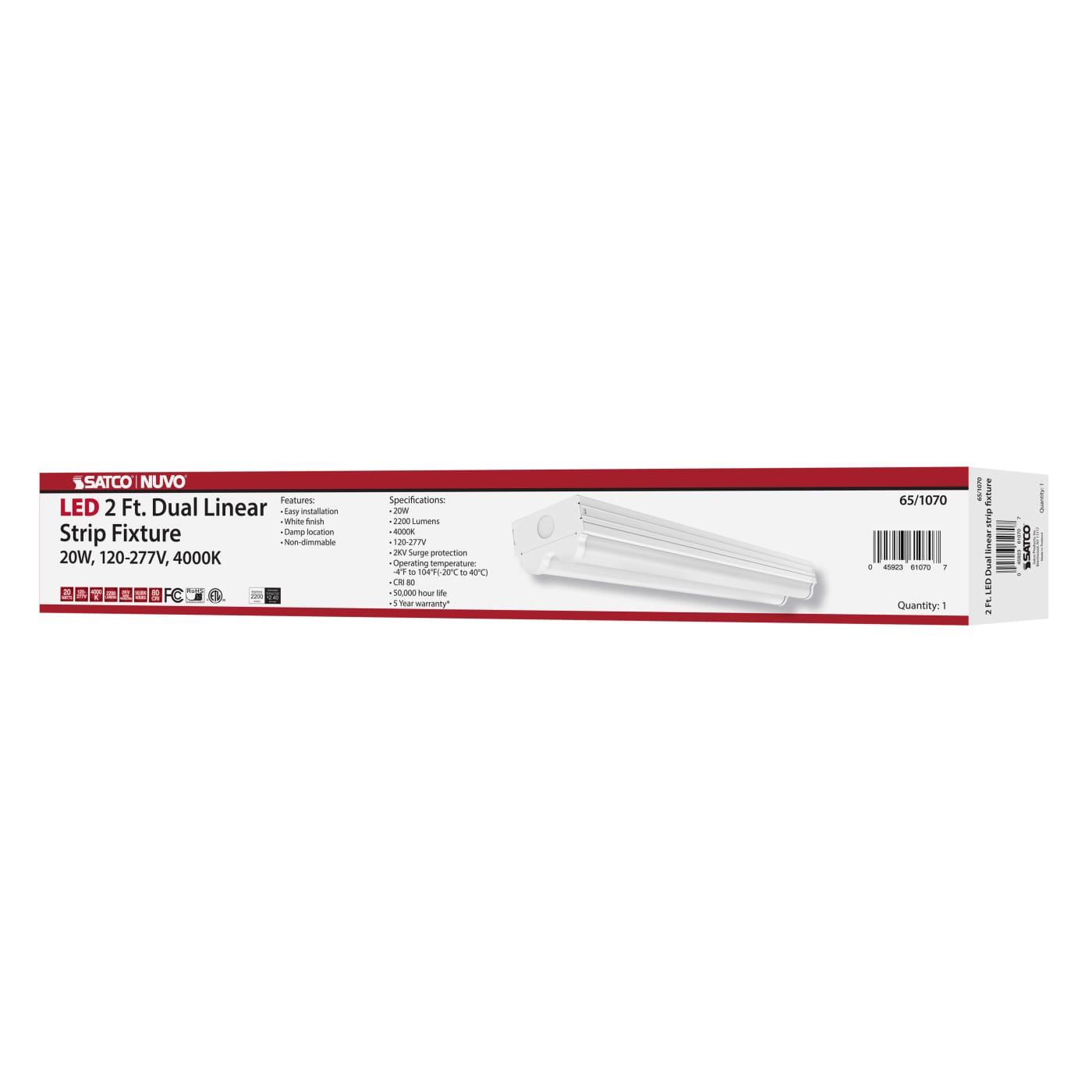 2' LED DOUBLE LIGHT STRIP - 65-1070