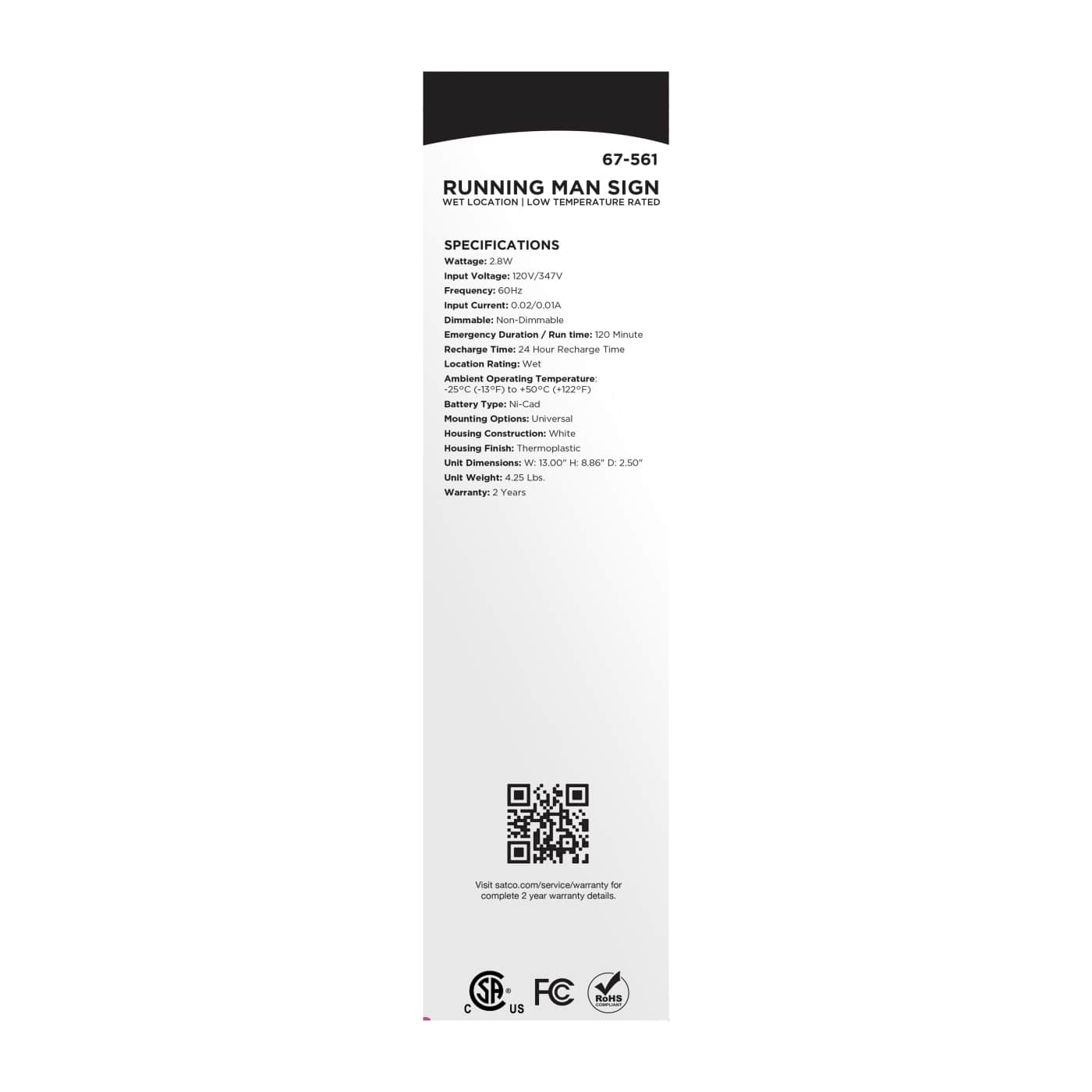 EX SIGN-CAN-WET LT - 67-561
