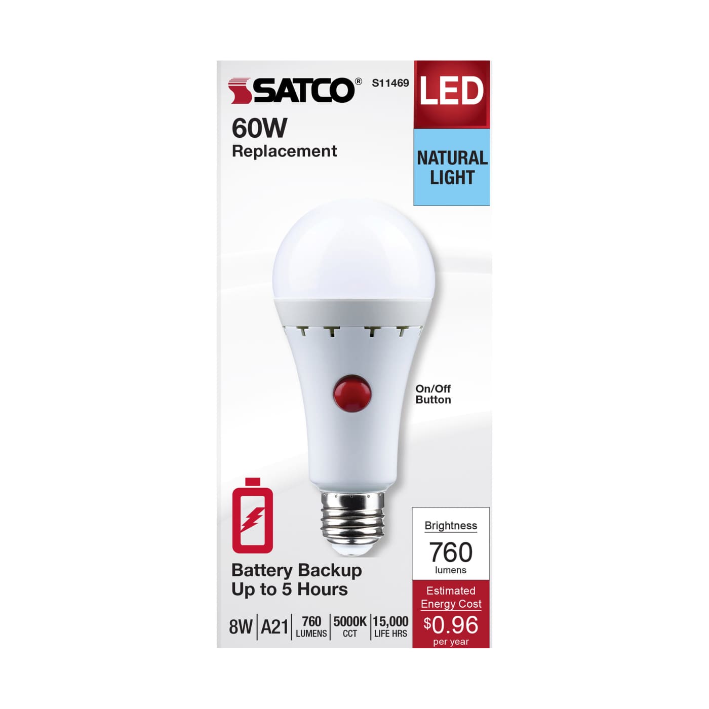 8A21/BATTERY BU/LED/850 - S11469