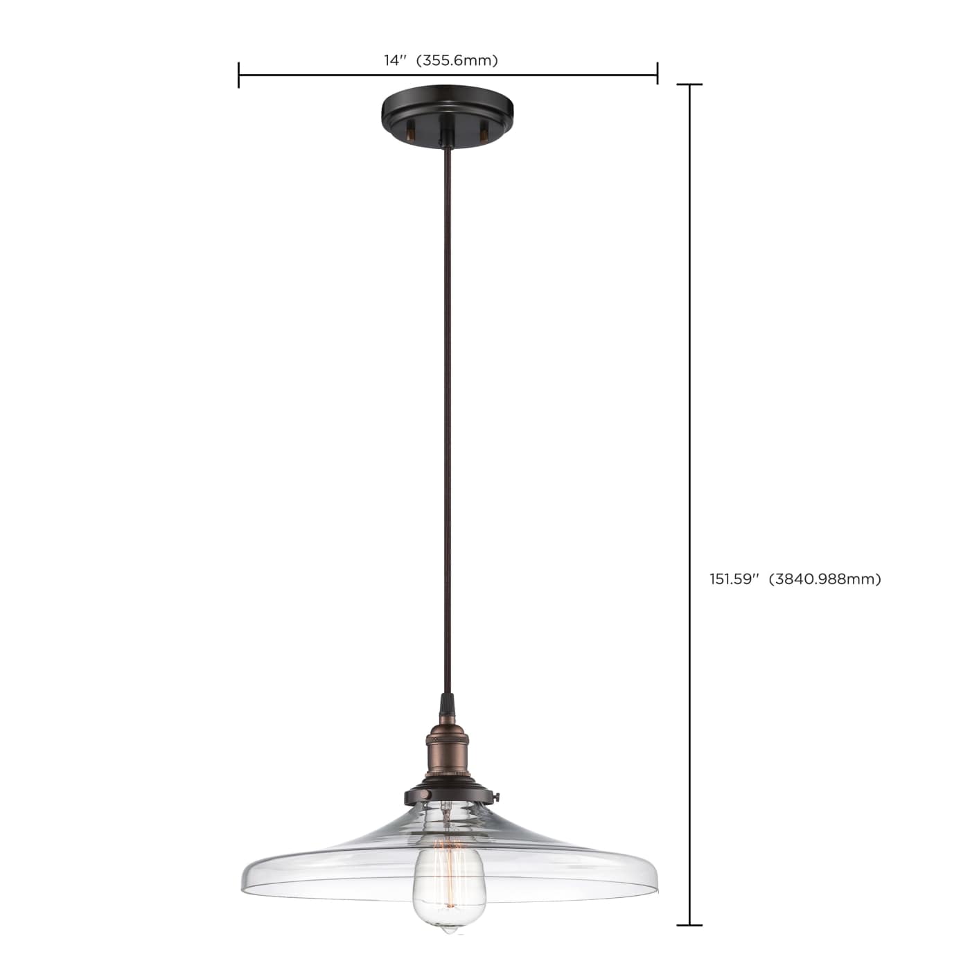 1 LT VINTAGE PENDANT - 60-5507
