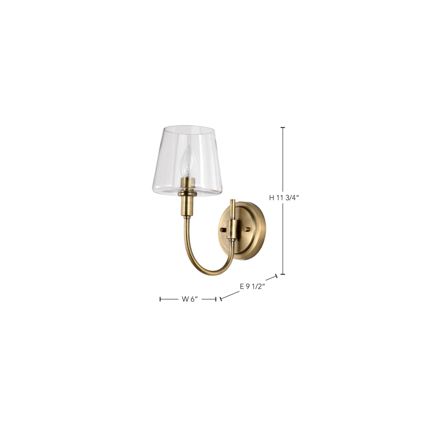BROOKSIDE 1 LIGHT SCONCE - 60-7881