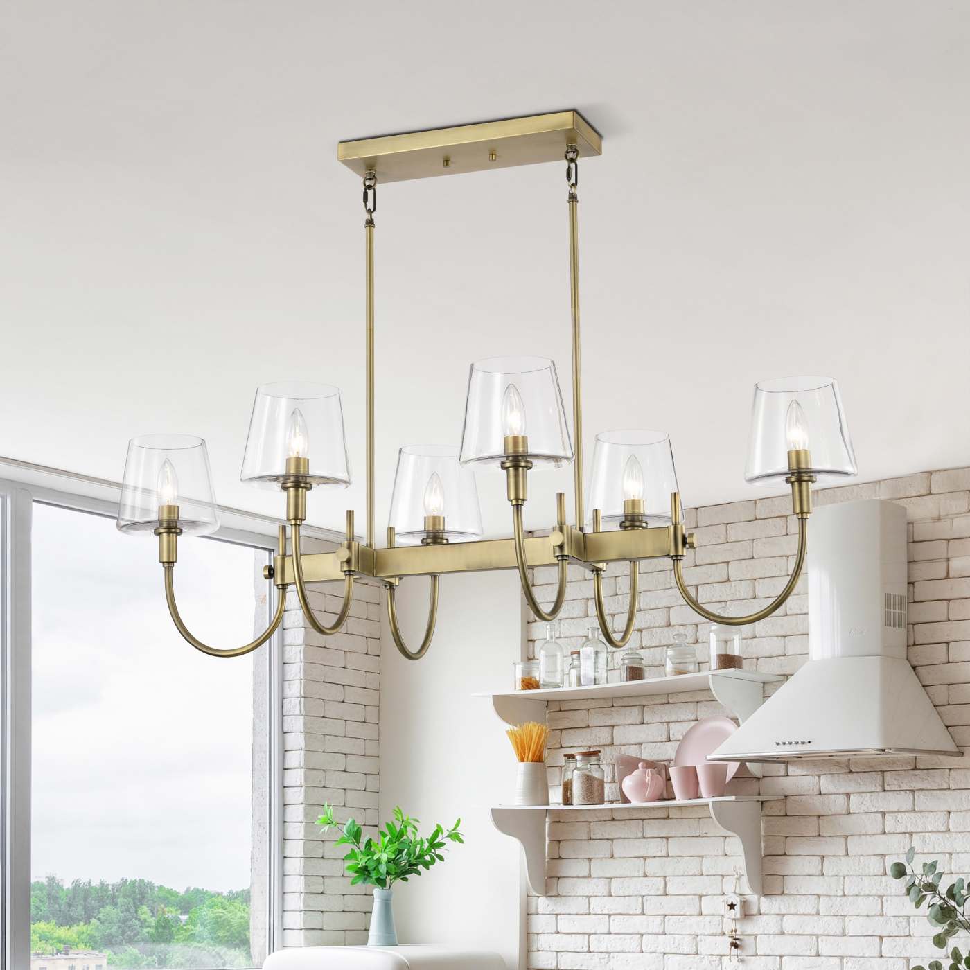 BROOKSIDE 6 LT ISLAND PENDANT - 60-7887