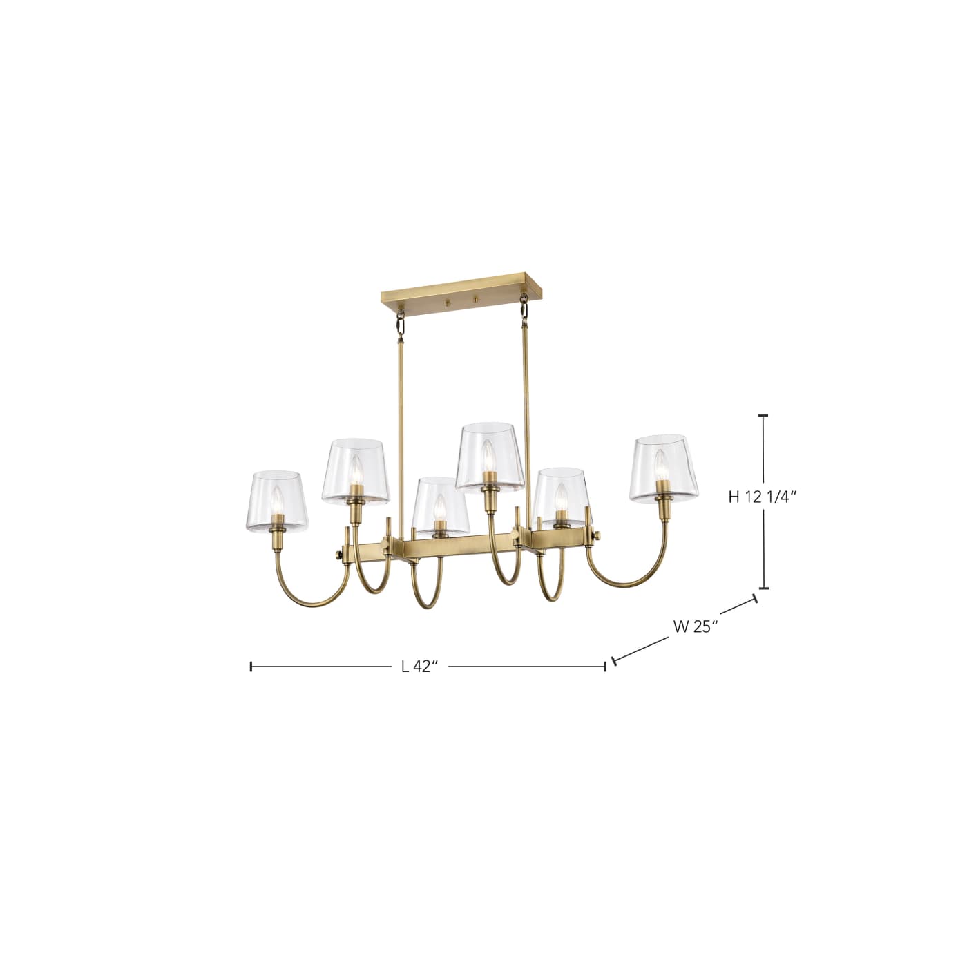 BROOKSIDE 6 LT ISLAND PENDANT - 60-7887