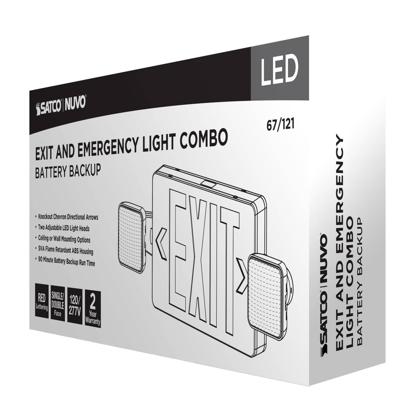 EXIT/LIGHT DH - RED - 67-121
