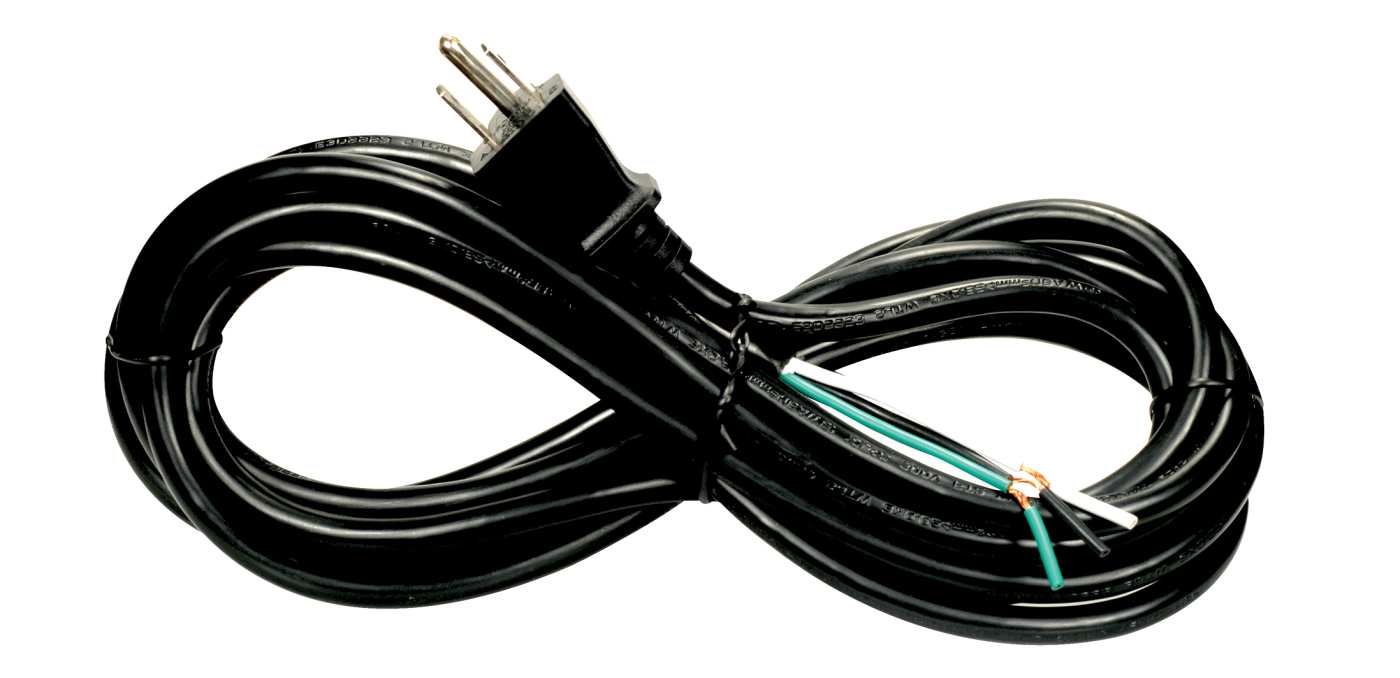 15 FT 18/3 SJTW BLACK W/ PLUG - 80-2313