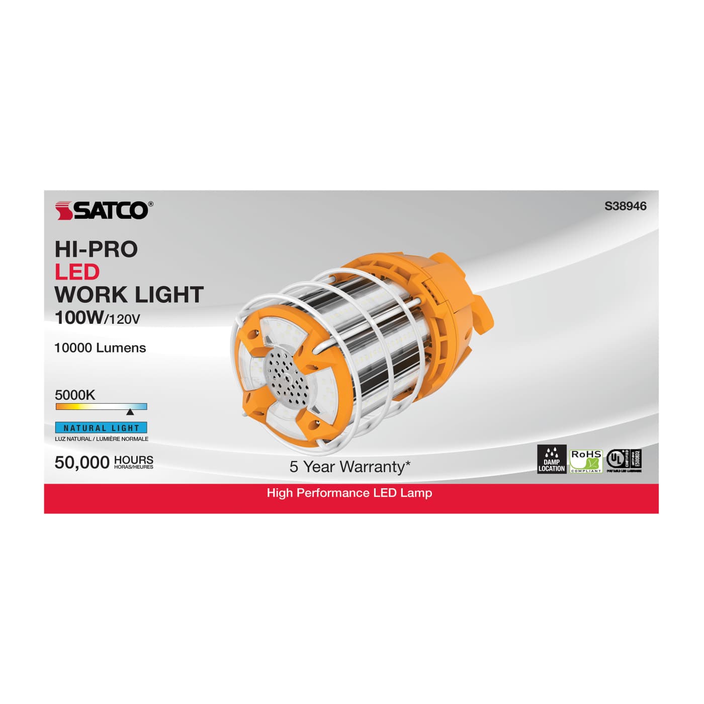 100W/LED/HID/TEMP/5K/120V - S38946