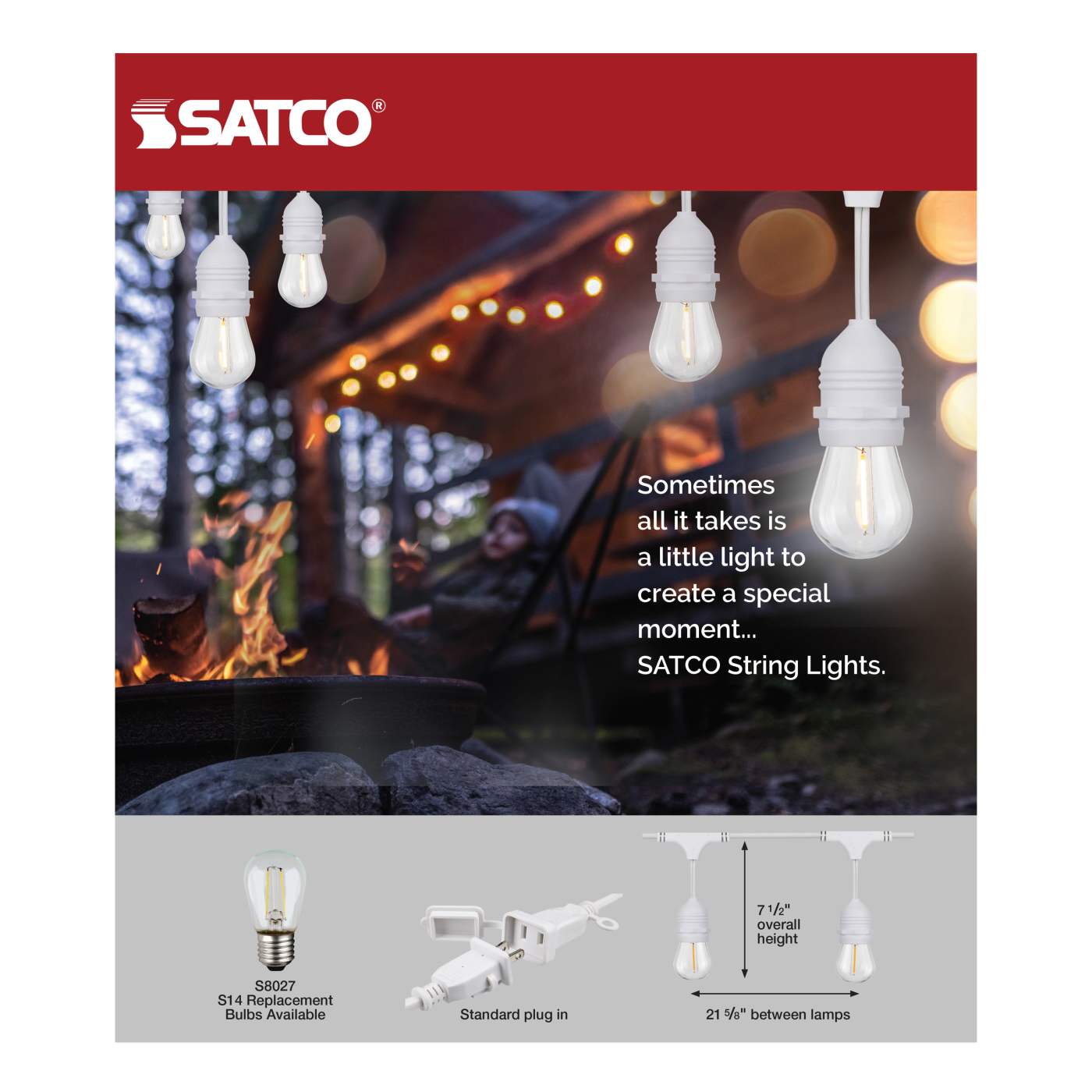 24FT/LED/SL/S14/822K/WH/120V - S8038