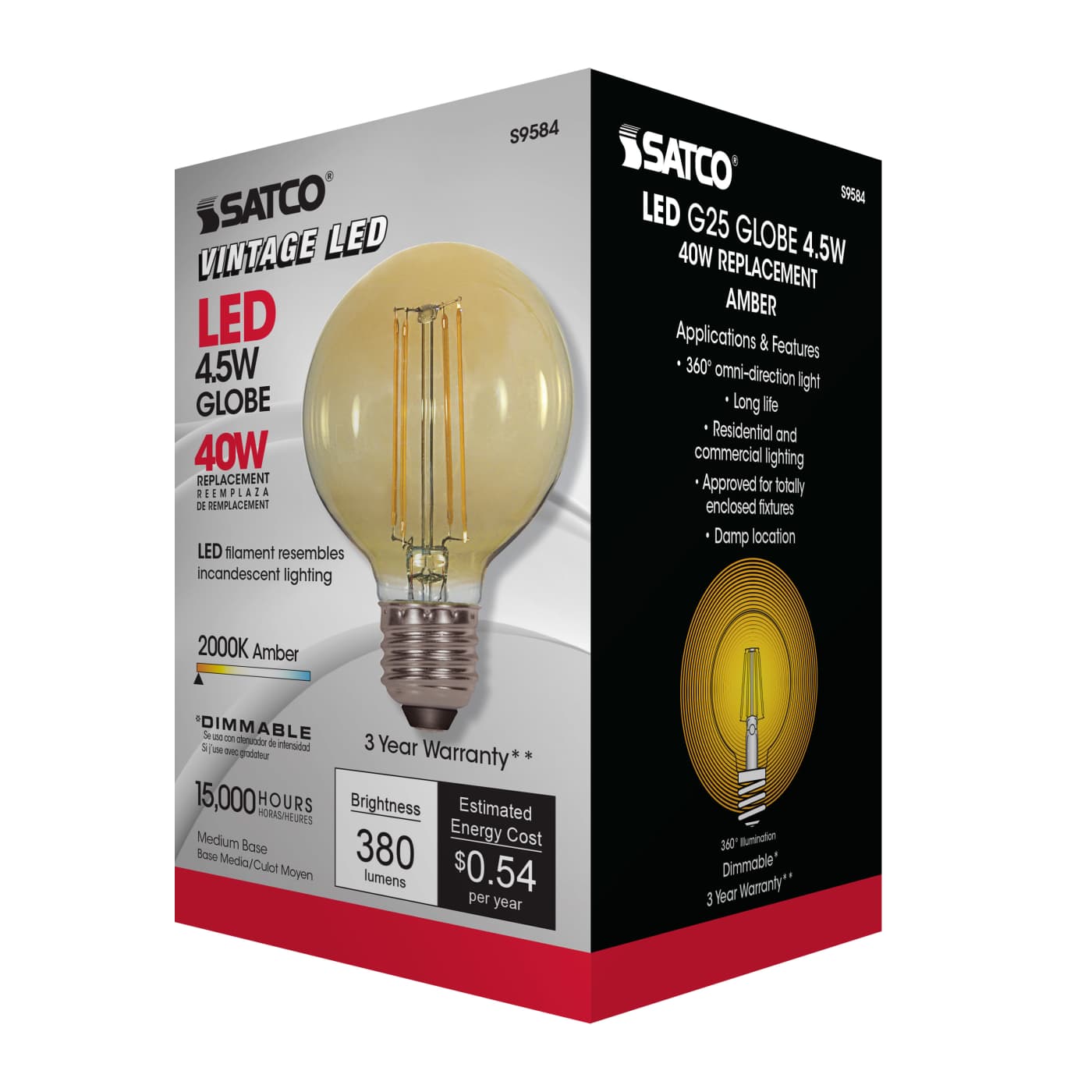 4.5G25/AMB/LED/E26/20K/120V - S9584