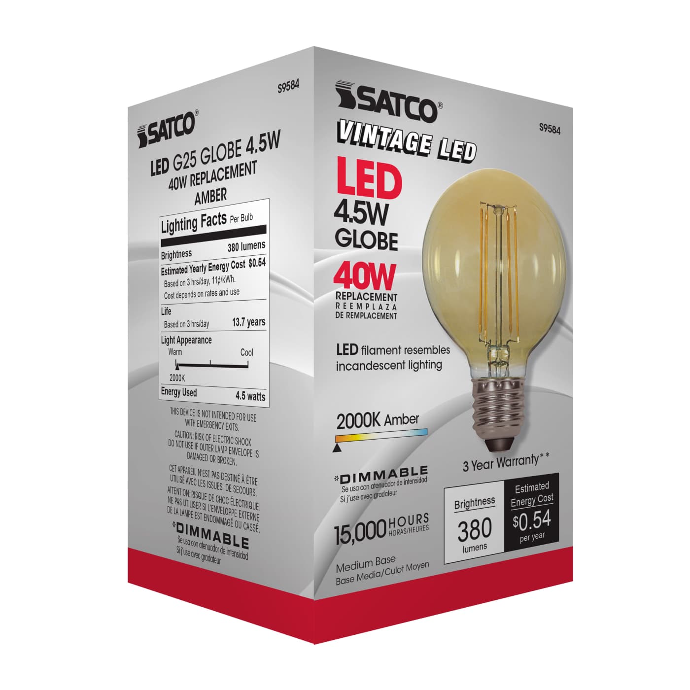 4.5G25/AMB/LED/E26/20K/120V - S9584