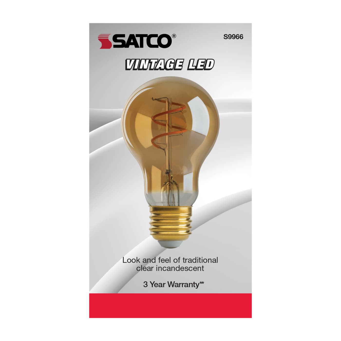 4.5A19/SPIRAL/LED/AMB/120V - S9966