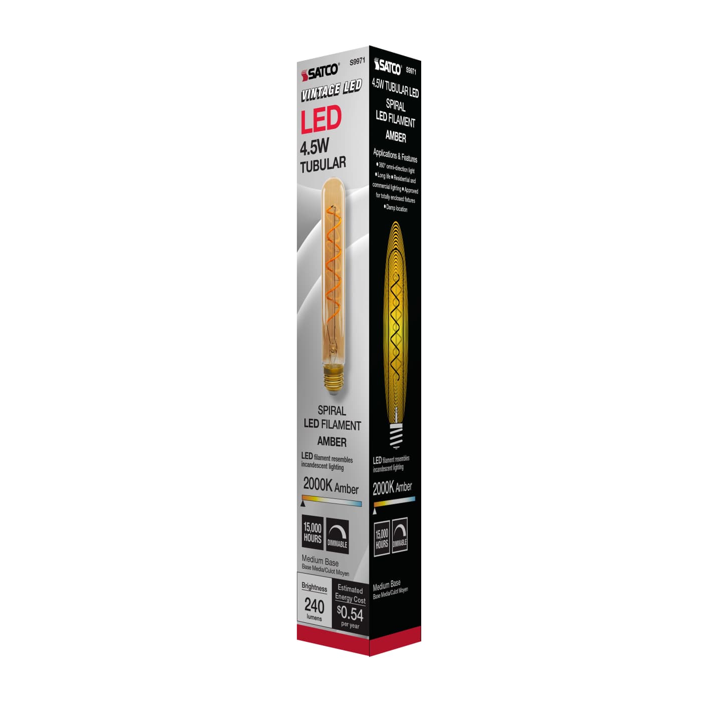 4.5T9/SPIRAL/LED/AMB/120V - S9971