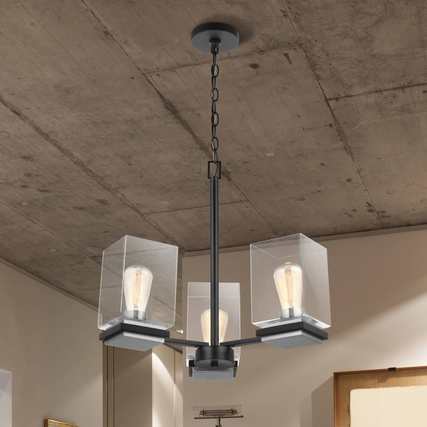CROSSROADS 3 LT CHANDELIER - 60-7655