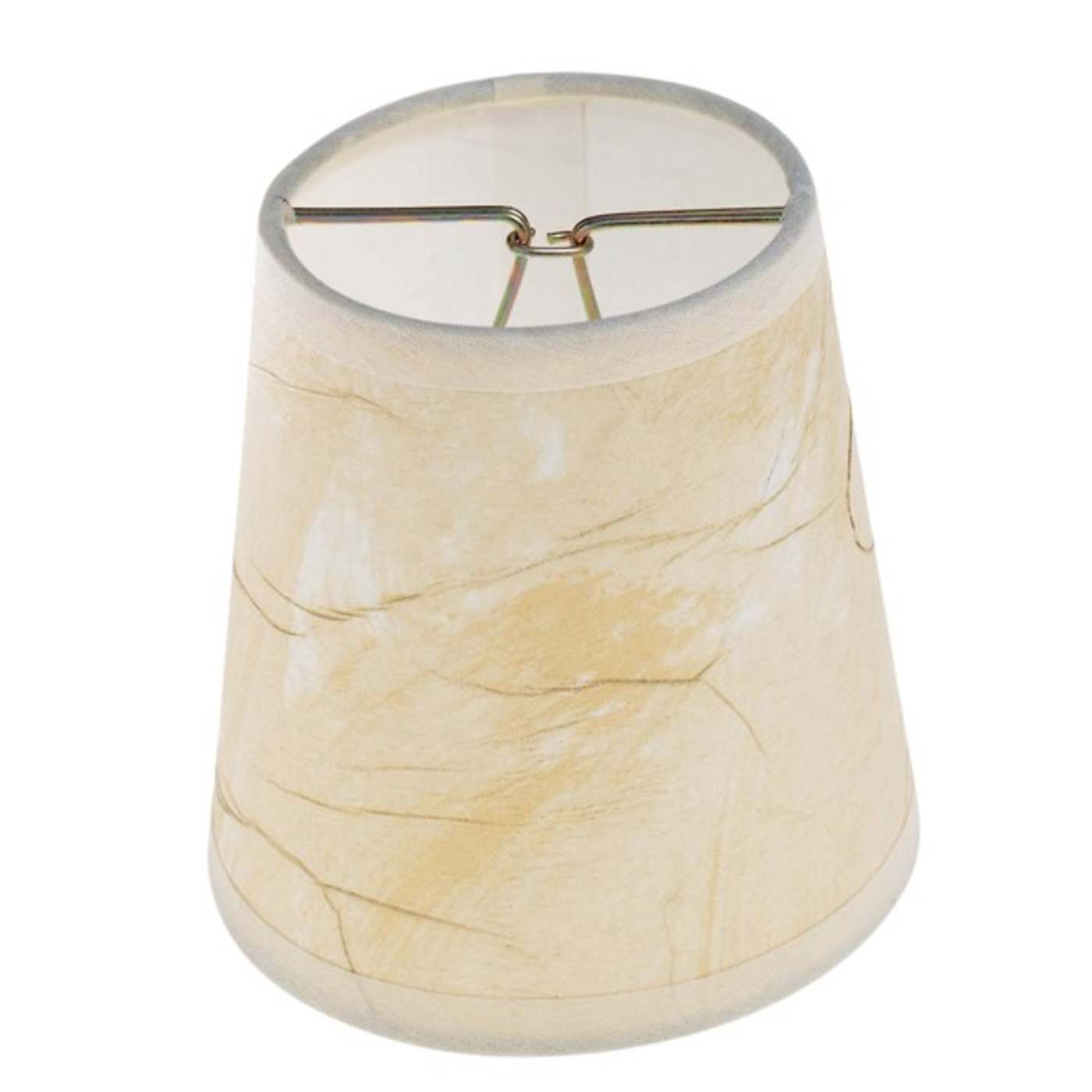 BEIGE PARCHMENT RND CLIP ON SH - 90-1275