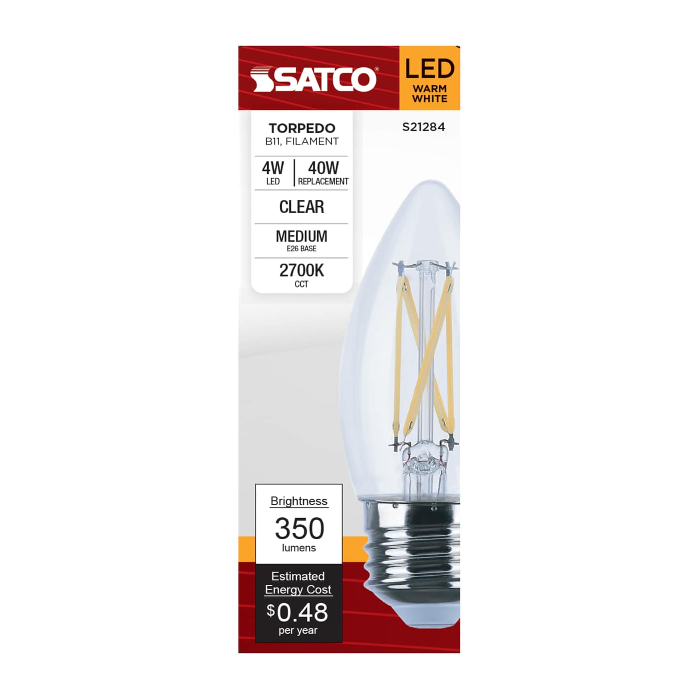 4B11/LED/927/CL/120V/E26 - S21284
