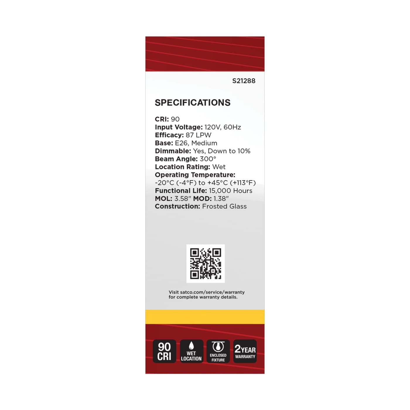 4B11/LED/930/FR/120V/E26 - S21288