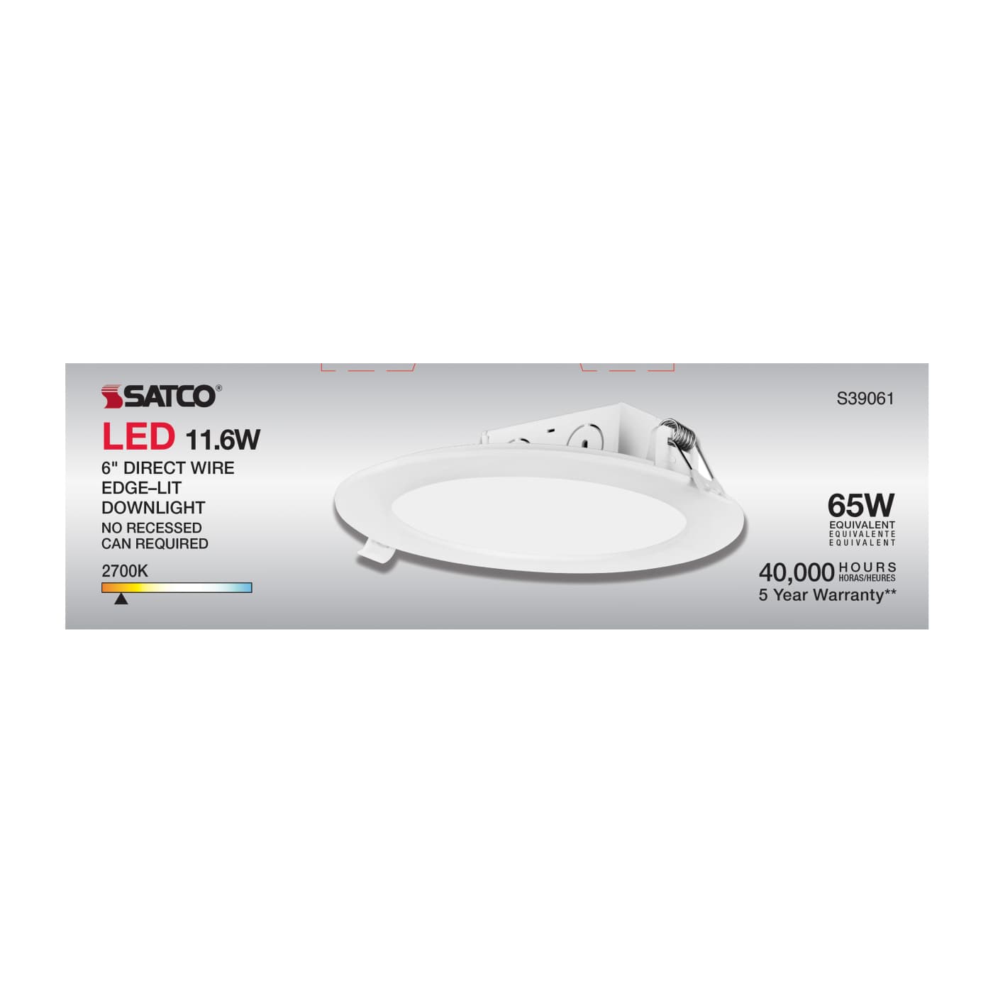 11.6WLED/DW/EL/5-6/27K/120V - S39061
