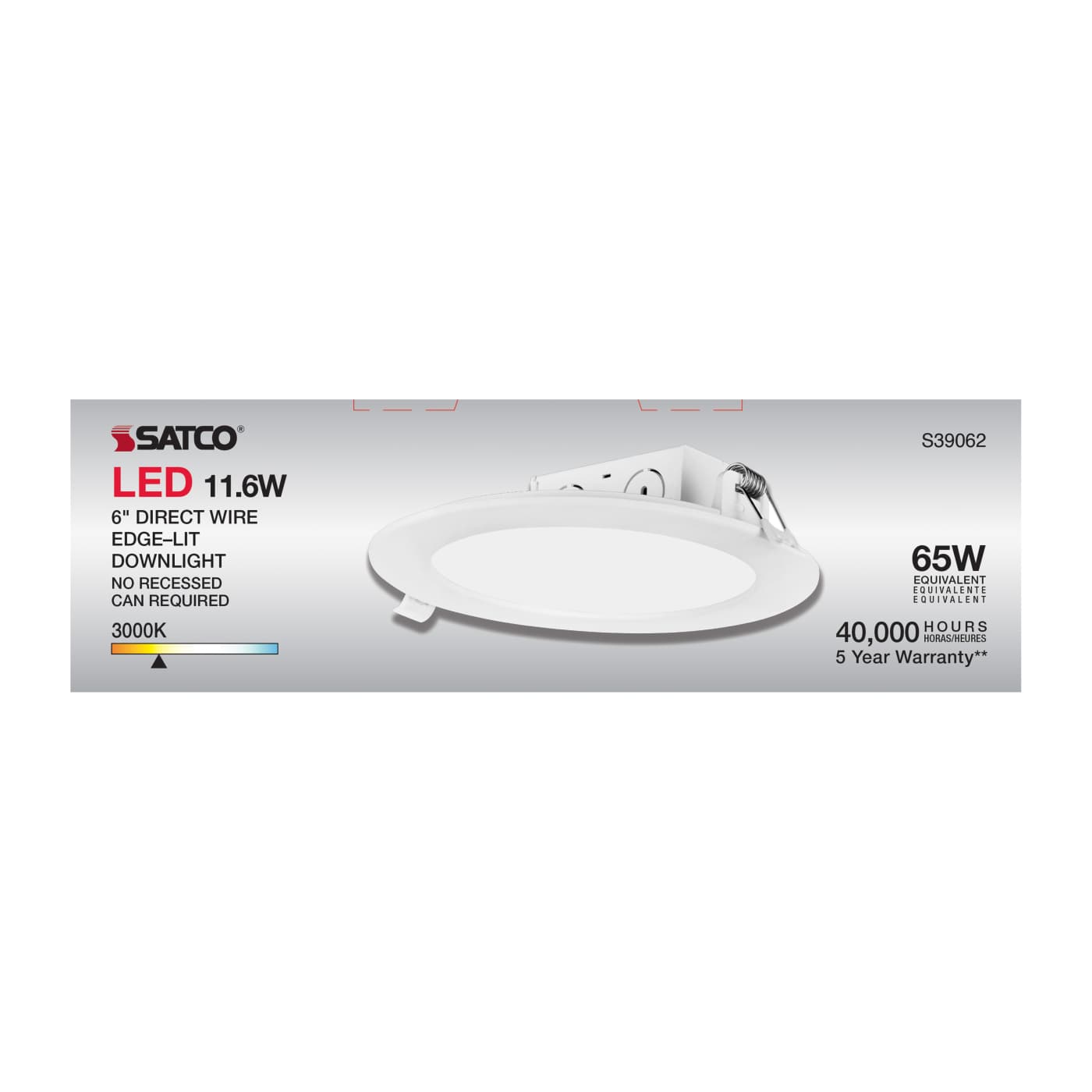 11.6WLED/DW/EL/5-6/30K/120V - S39062