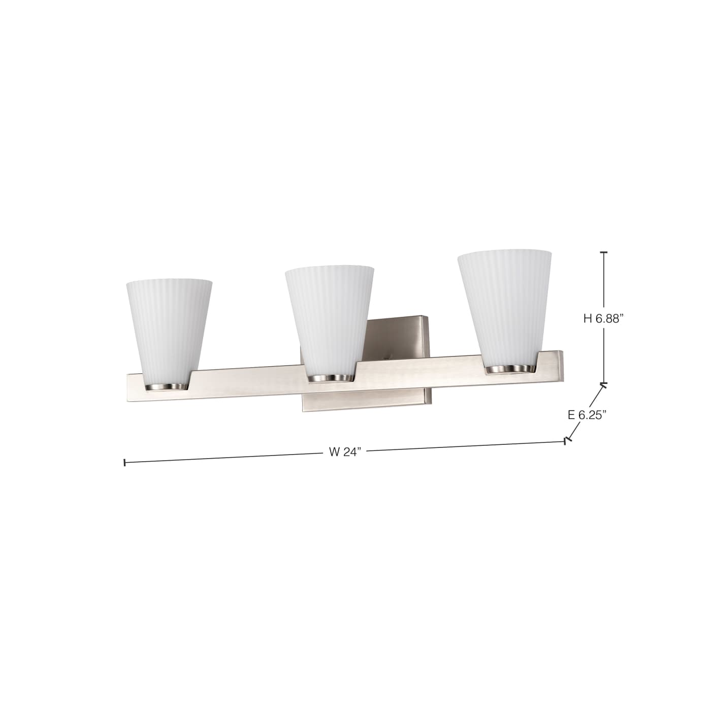 ROYALE 3 LIGHT VANITY - 60-8733