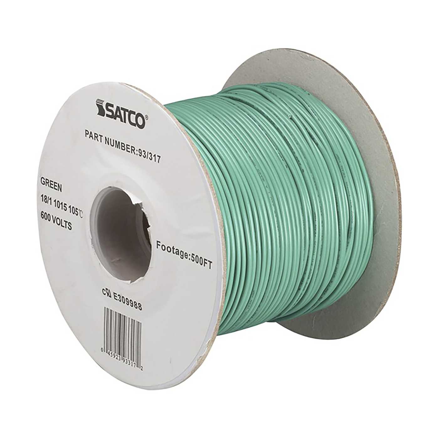 GREEN 18/1 UL 1015 500 FT - 93-317