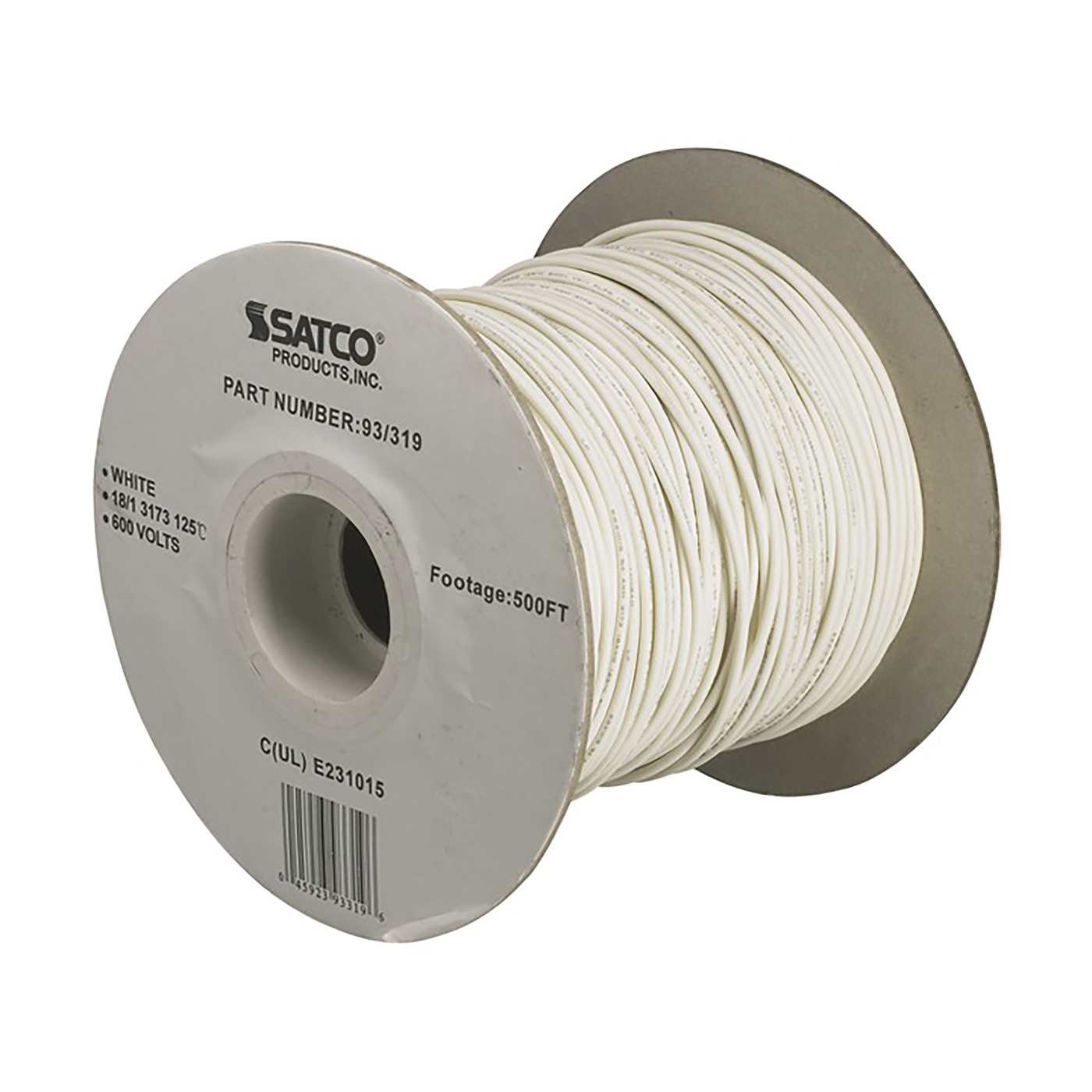 18/1 AWM WHITE 125 DEG UL3173 - 93-319