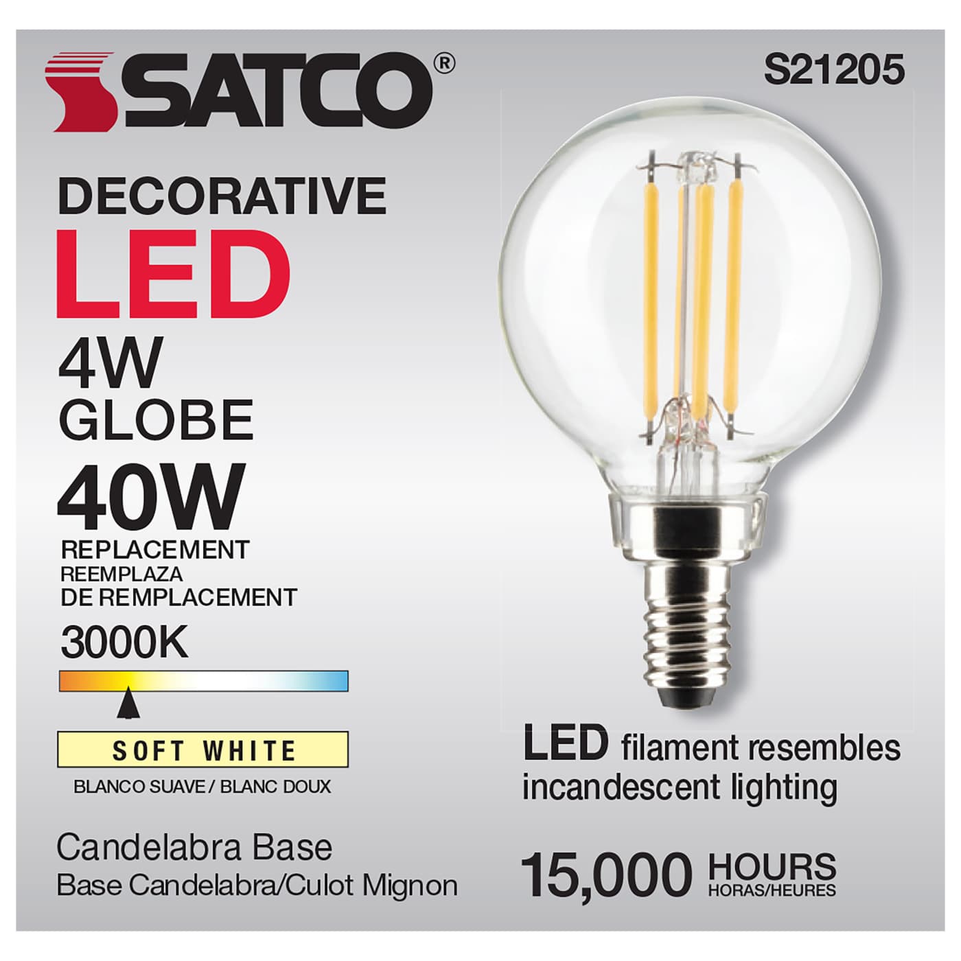 4G16.5/LED/CL/930/120V/E12 - S21205