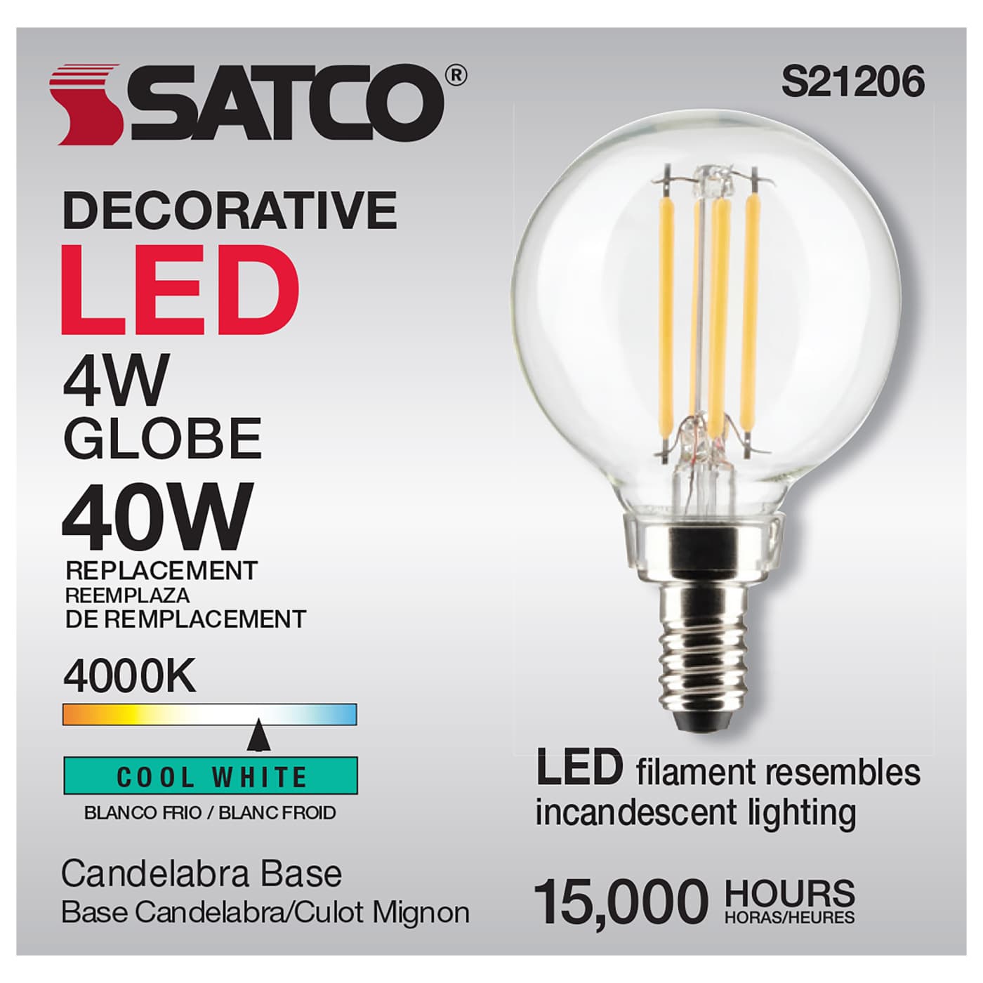 4G16.5/LED/CL/940/120V/E12 - S21206
