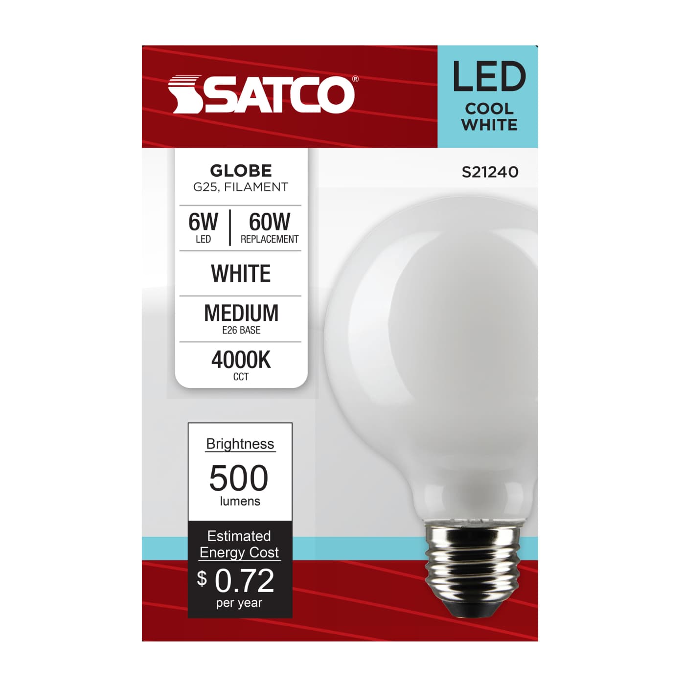 6G25/LED/WH/940/120V - S21240