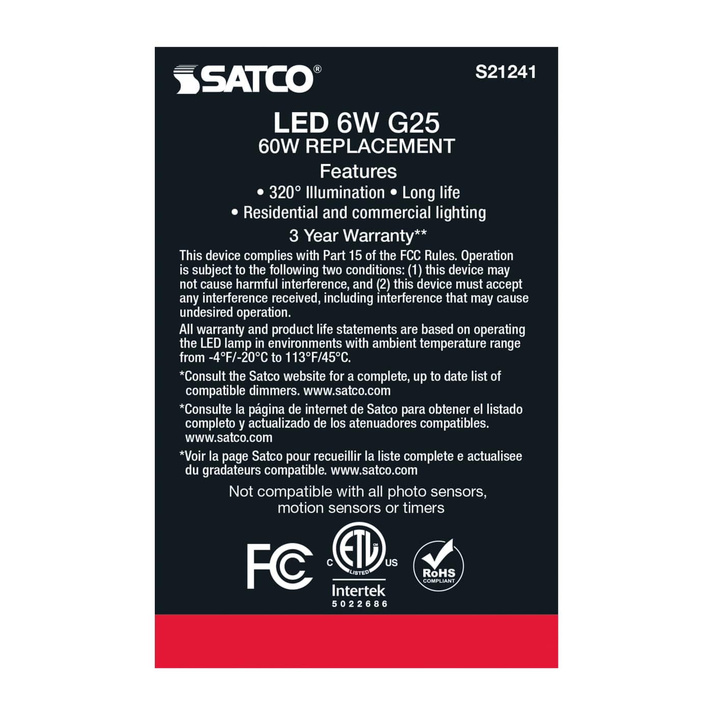 6G25/LED/WH/950/120V - S21241
