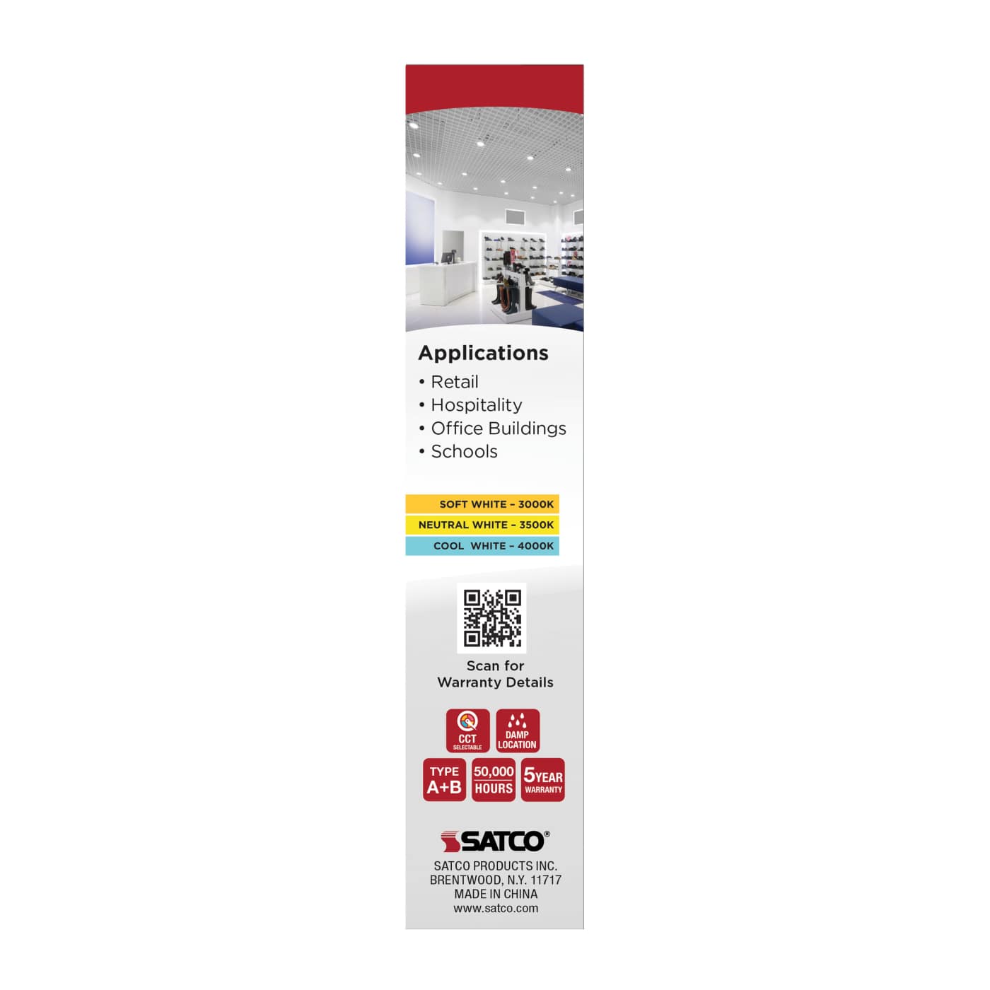 9.5W/LED/CFL/3CCT/DUAL/4P - S29854