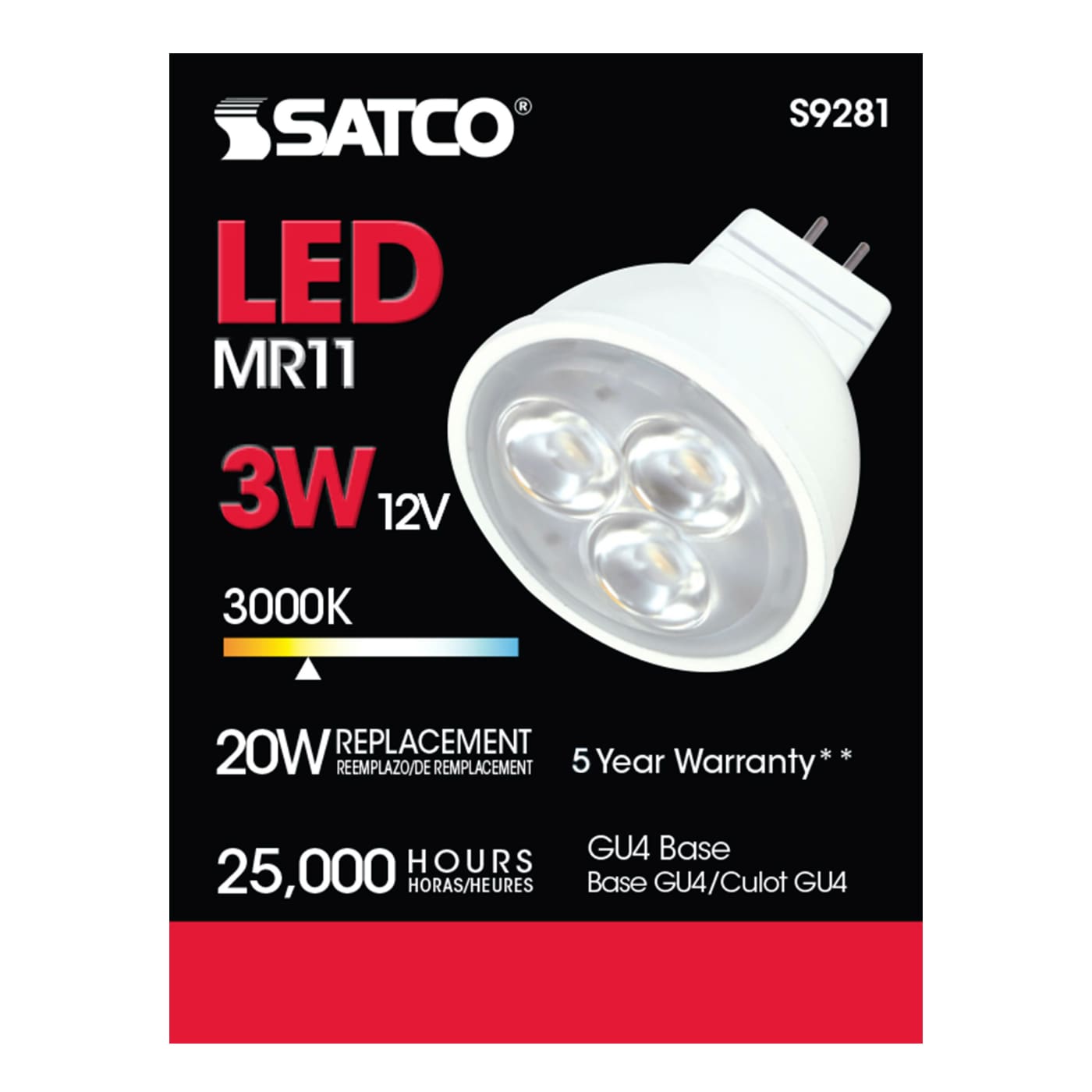 3MR11/LED/25'/3000K/12V - S9281
