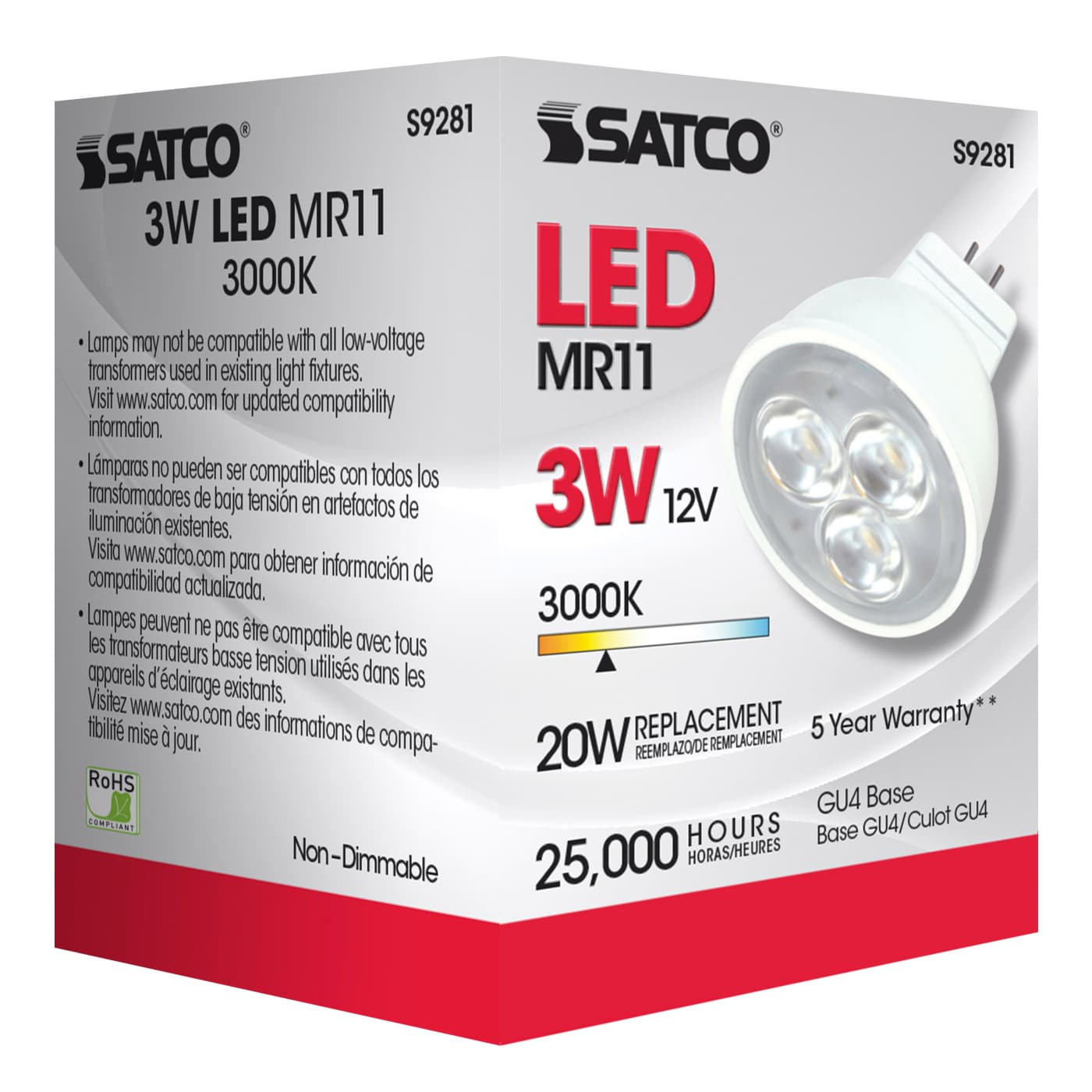 3MR11/LED/25'/3000K/12V - S9281