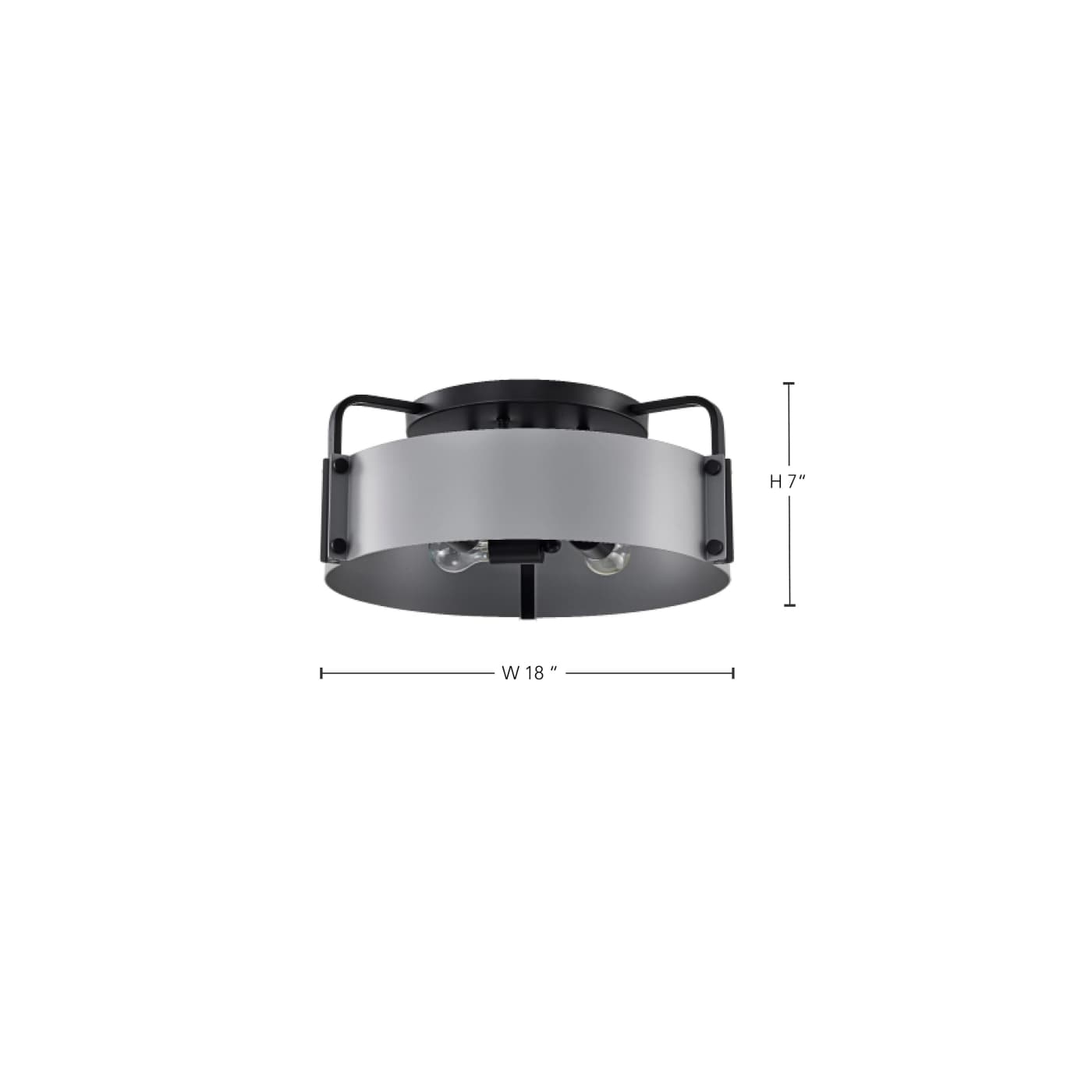 ALTOS 4 LIGHT 18" SEMI FLUSH - 60-7851