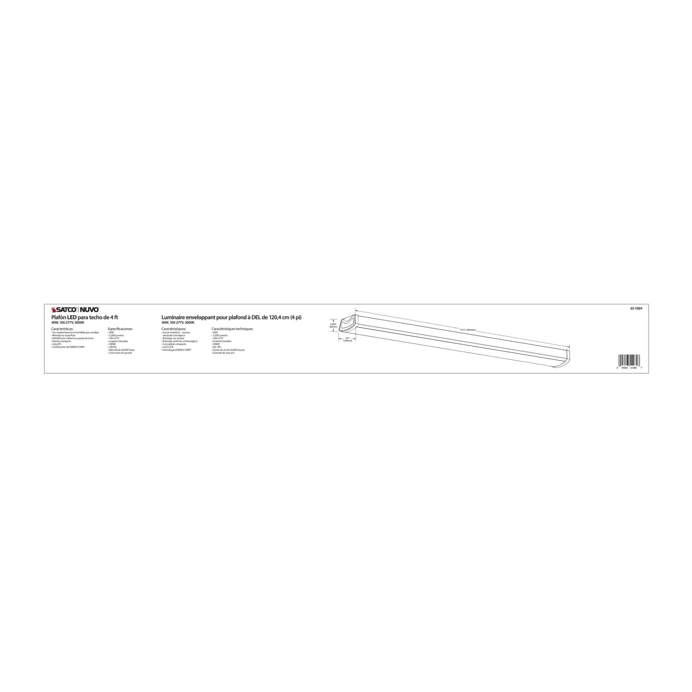4FT LED CEILING WRAP - 65-1084