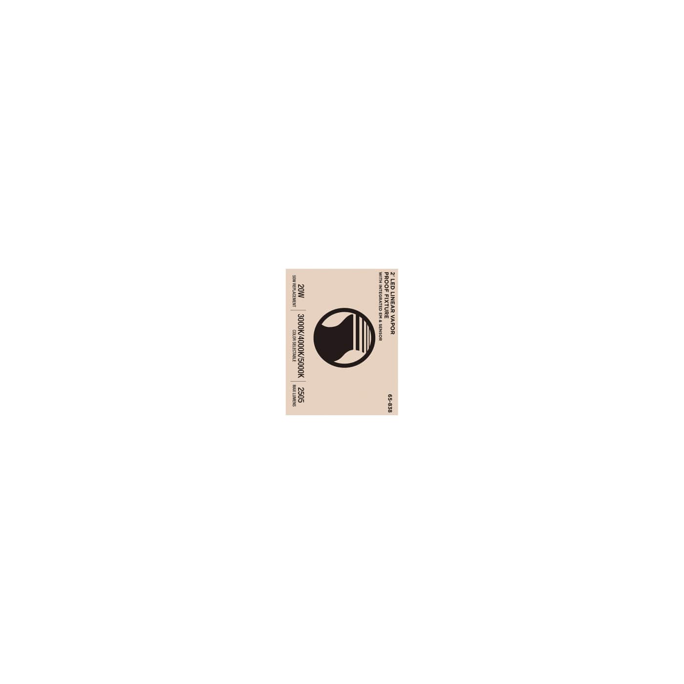 2' VAPOR PROOF W/EM & SENSOR - 65-838