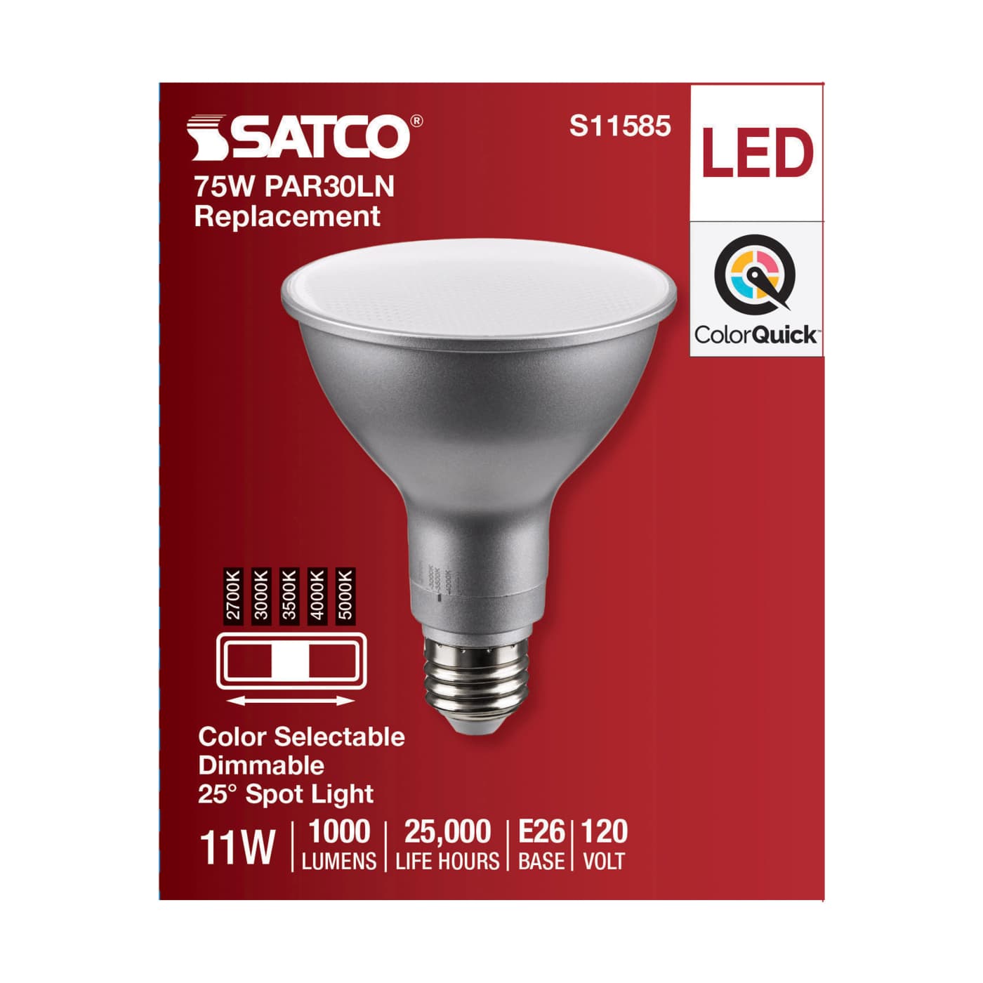11PAR30LN/LED/5CCT/SP/120V - S11585