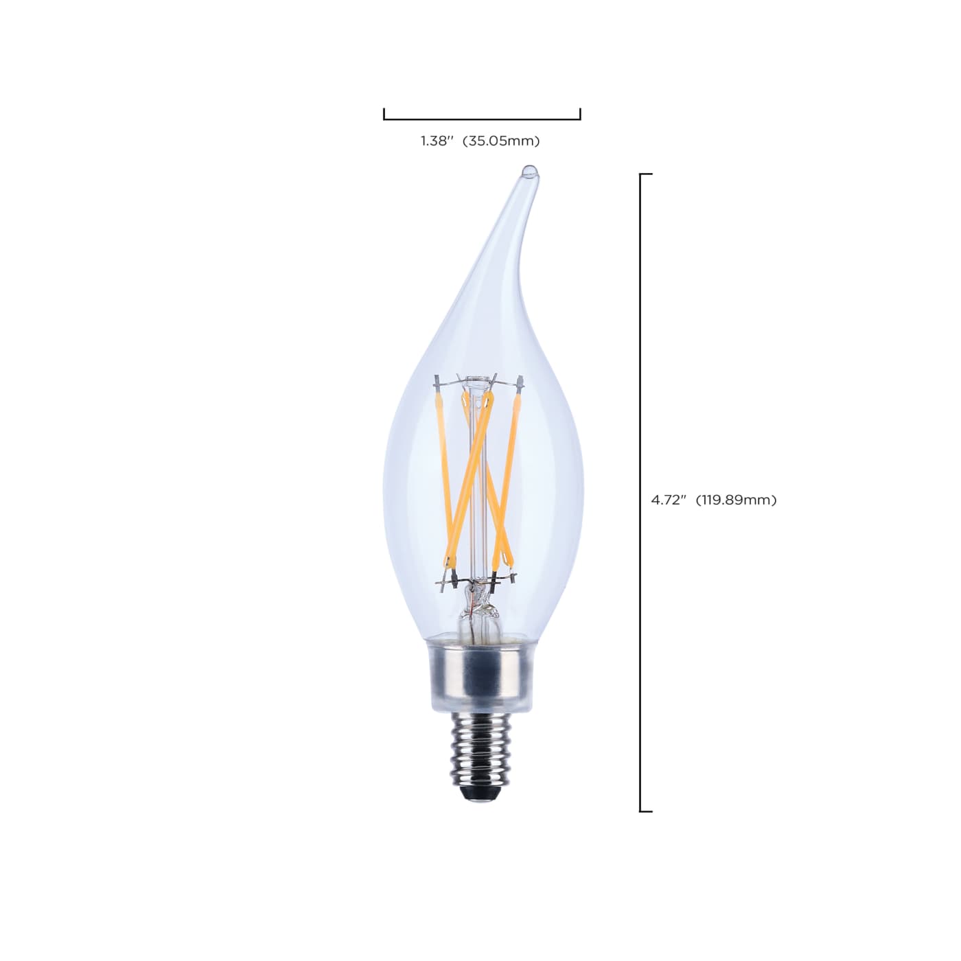 4CA10/LED/930/CL/120V/E12 - S21297