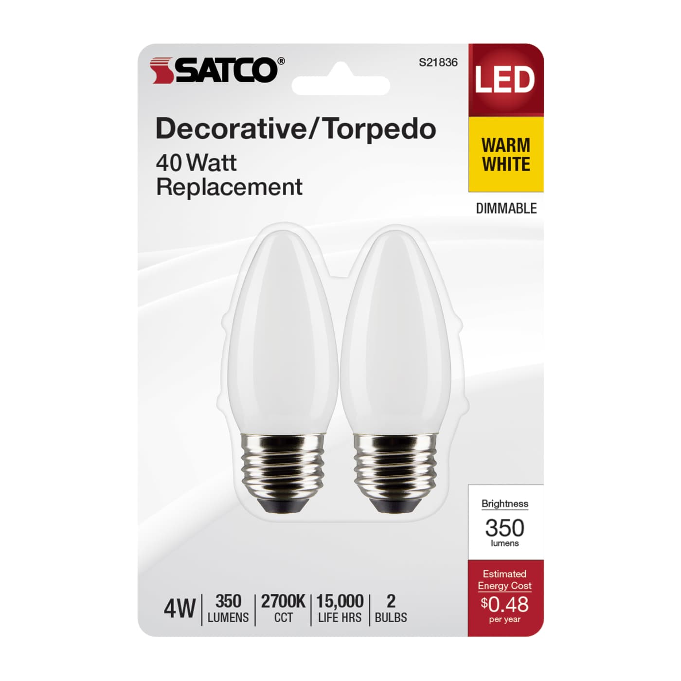 4B11/LED/927/FR/120V/E26/2CD - S21836
