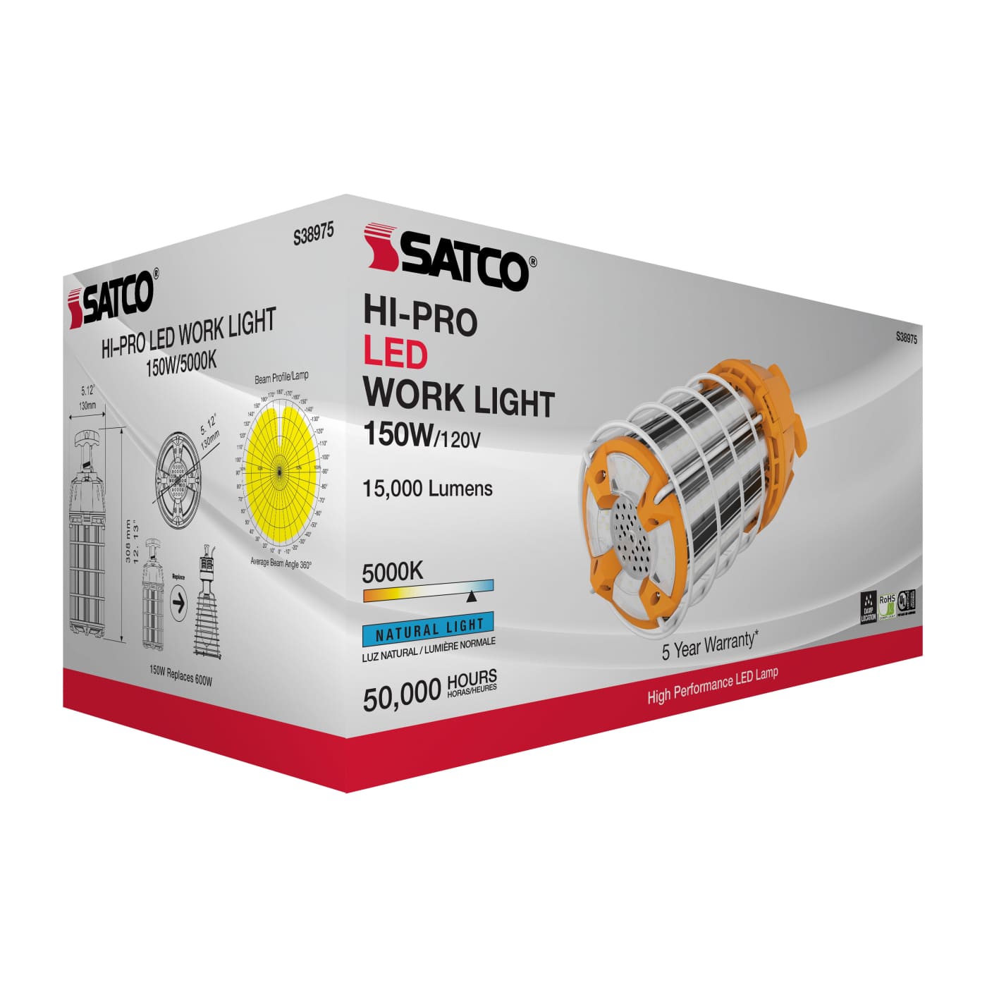 150W/LED/HID/TEMP/5K/120V - S38975